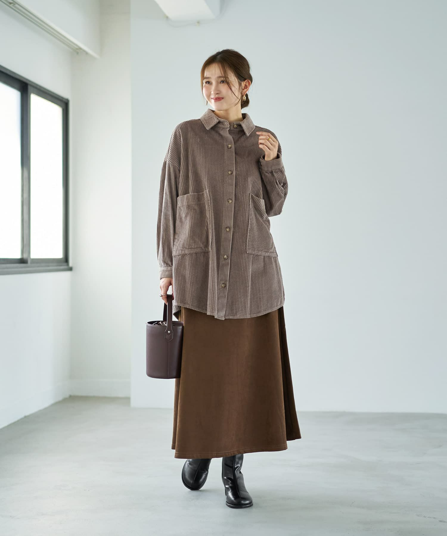 コーデュロイシャツジャケット | おしゃれな大人レディース