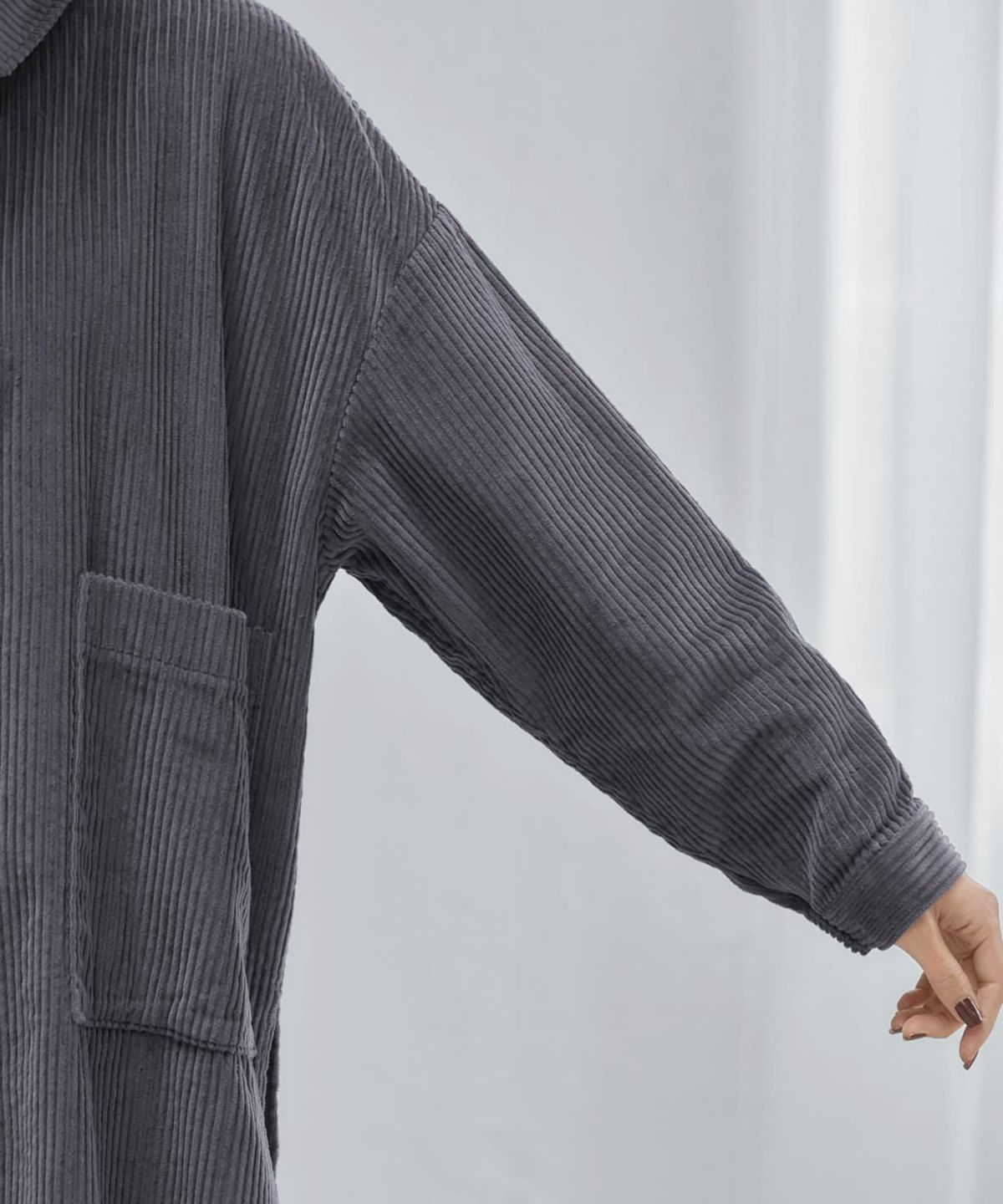 着用イメージ 168cm ダークグレー