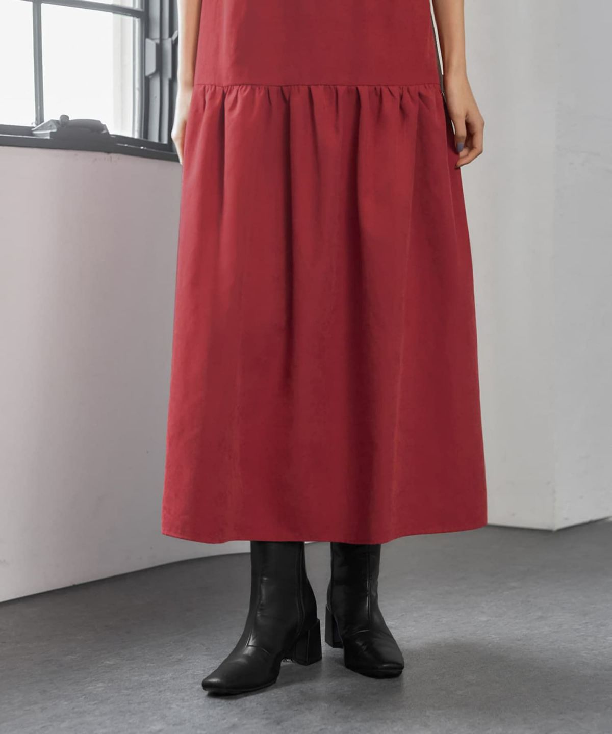 着用イメージ 166cm 着用サイズ 02 レッド