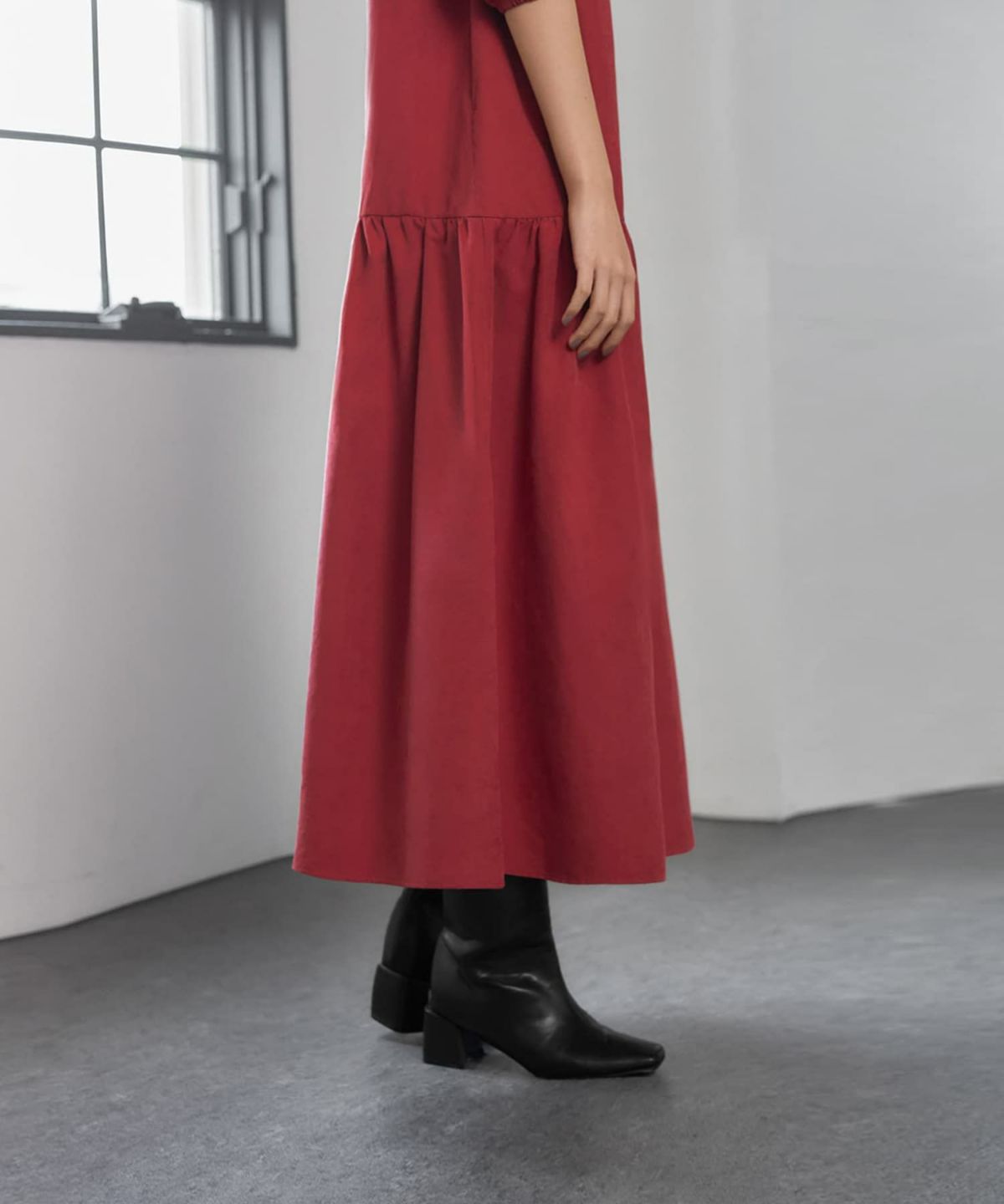 着用イメージ 166cm 着用サイズ 02 レッド