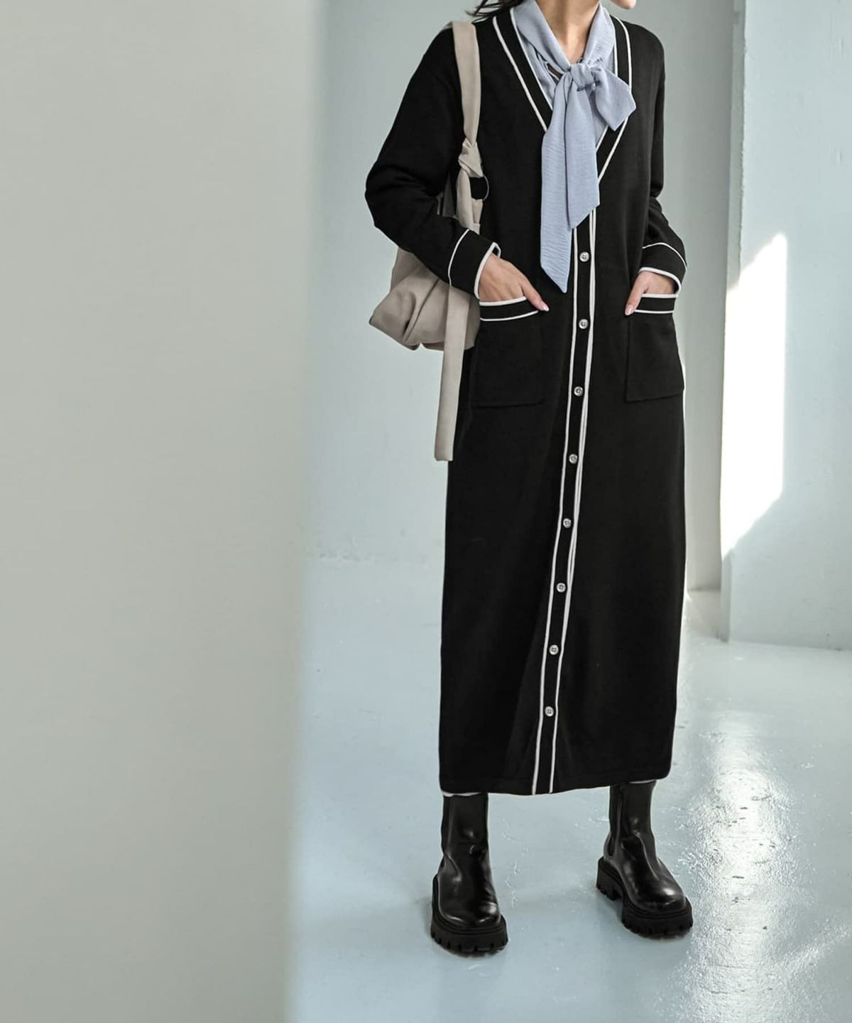 着用イメージ 168cm ブラック 02サイズ