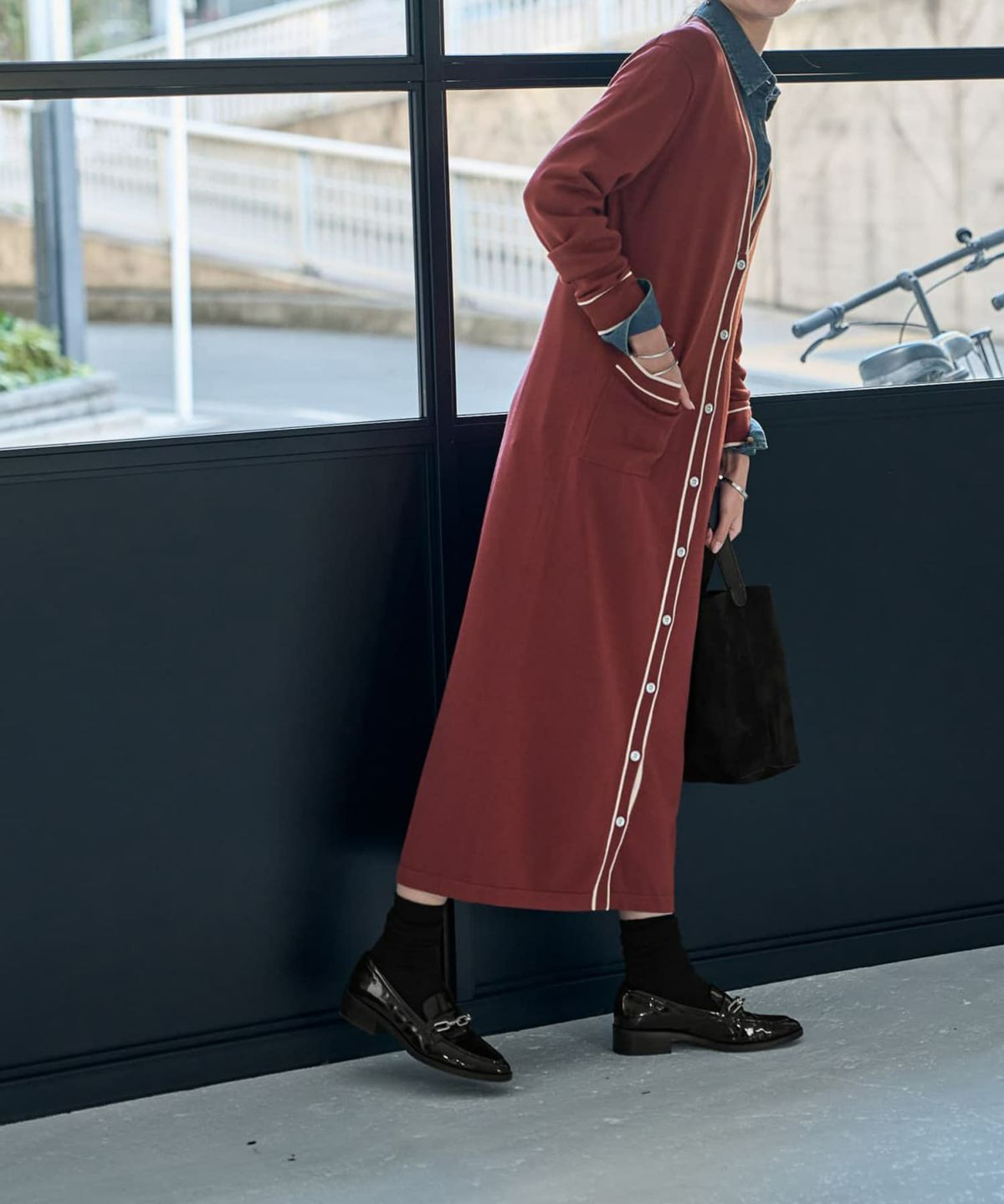 着用イメージ 168cm カッパープラウン 02サイズ