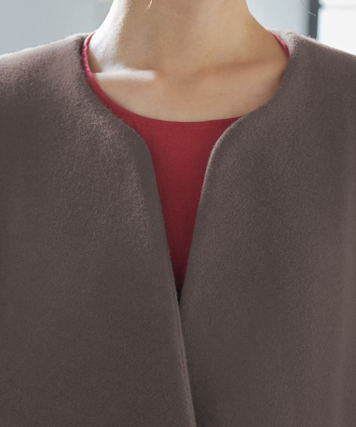 着用イメージ 166cm ココア