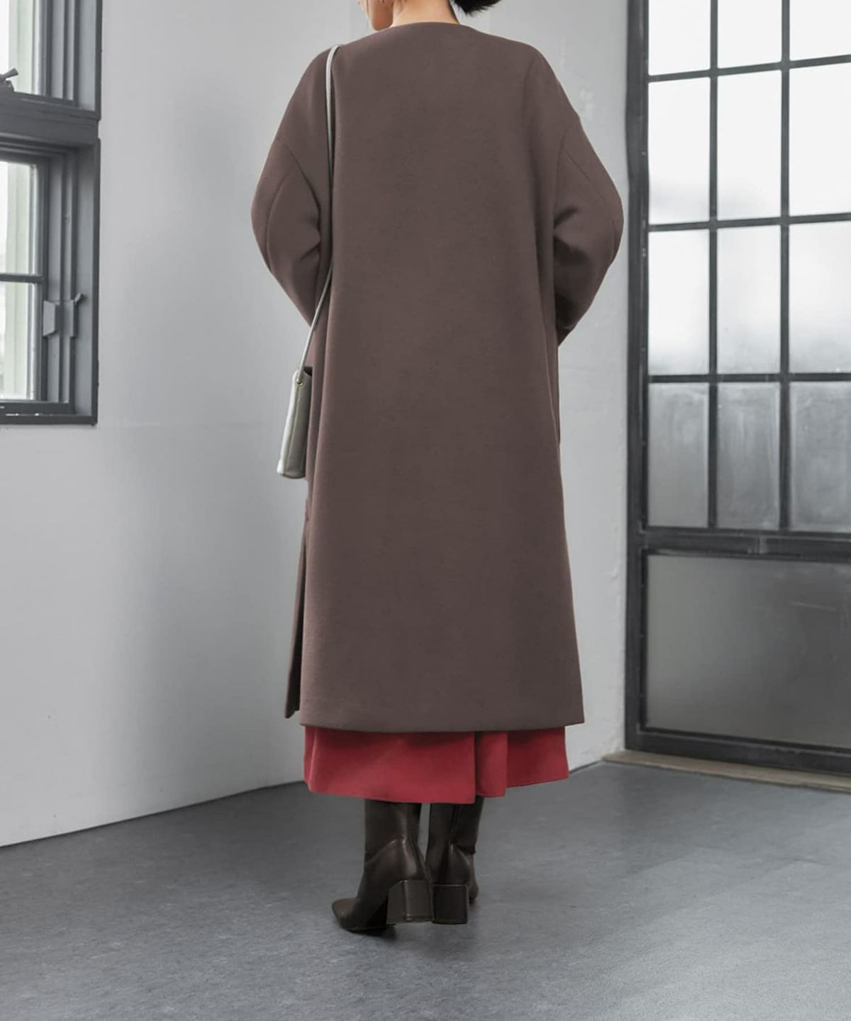 着用イメージ 166cm ココア