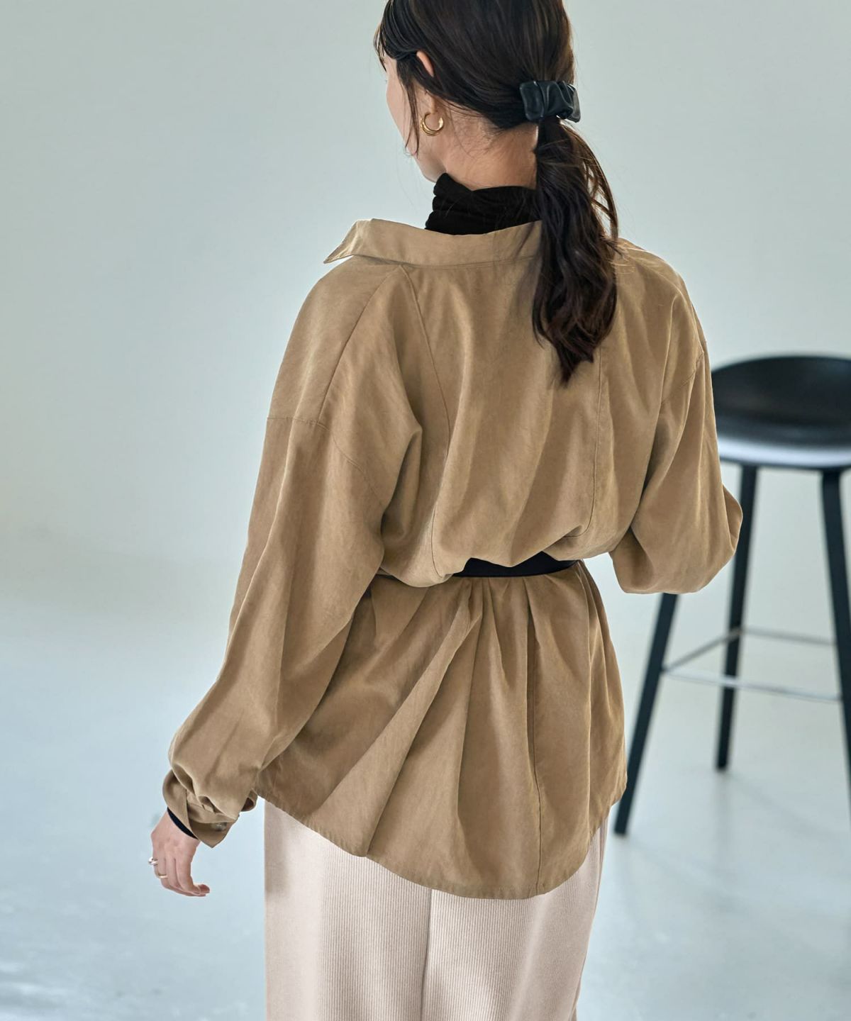 着用イメージ 168cm キャメル