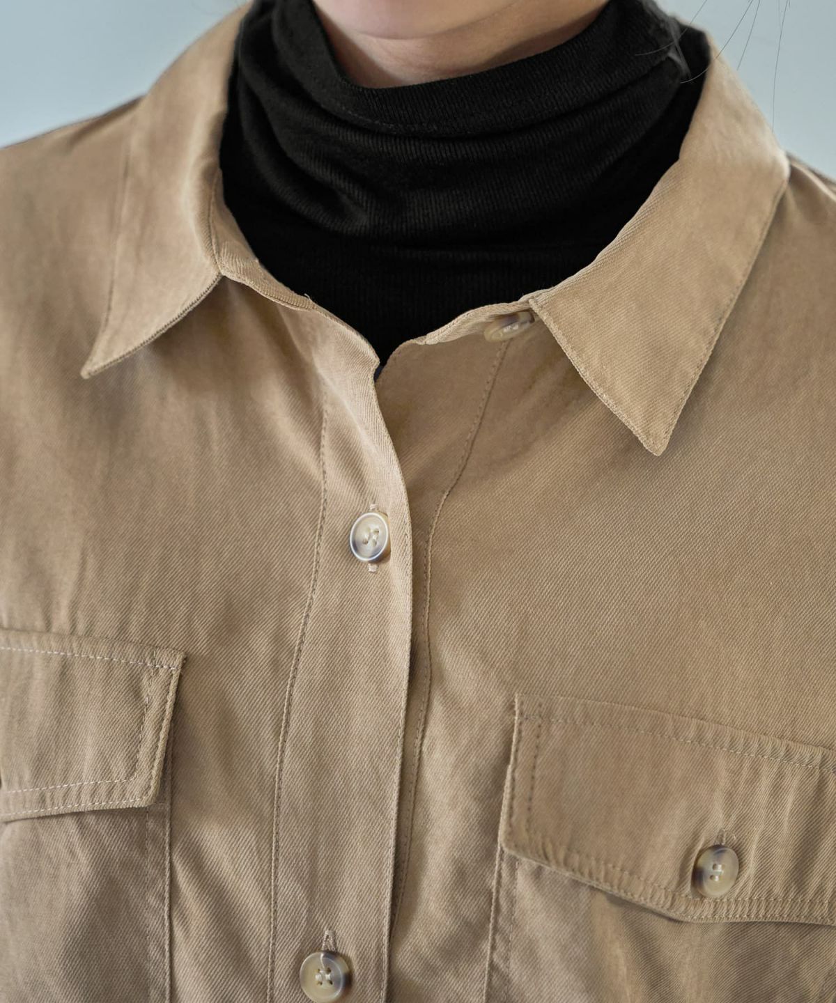 着用イメージ 168cm キャメル