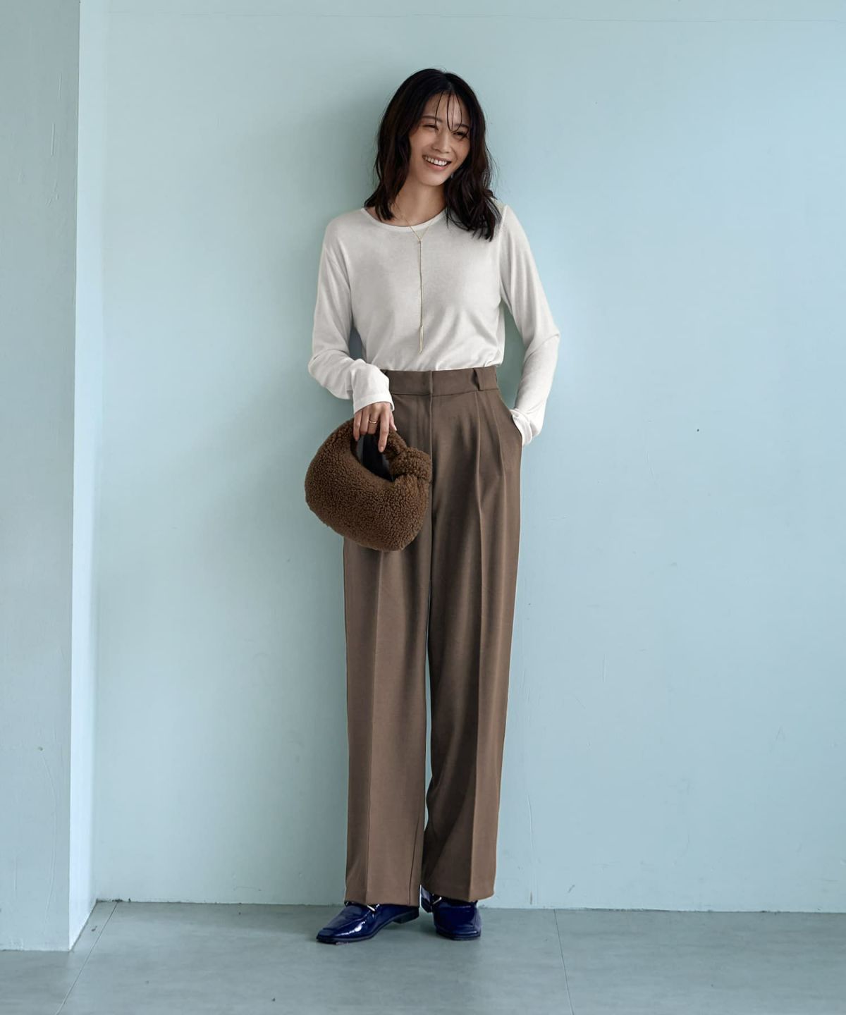 着用イメージ 166cm Sサイズ カーキ