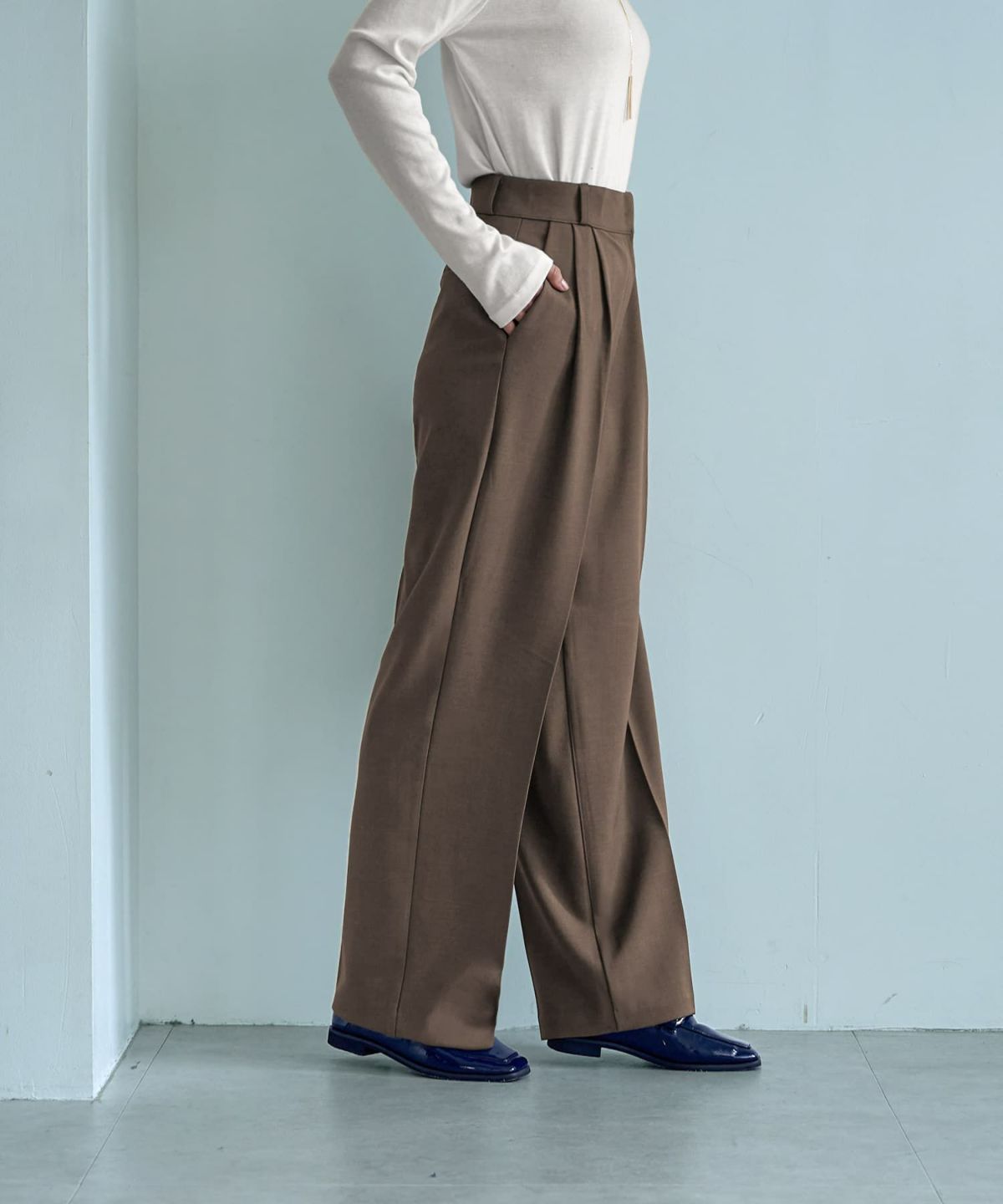 着用イメージ 166cm Sサイズ カーキ