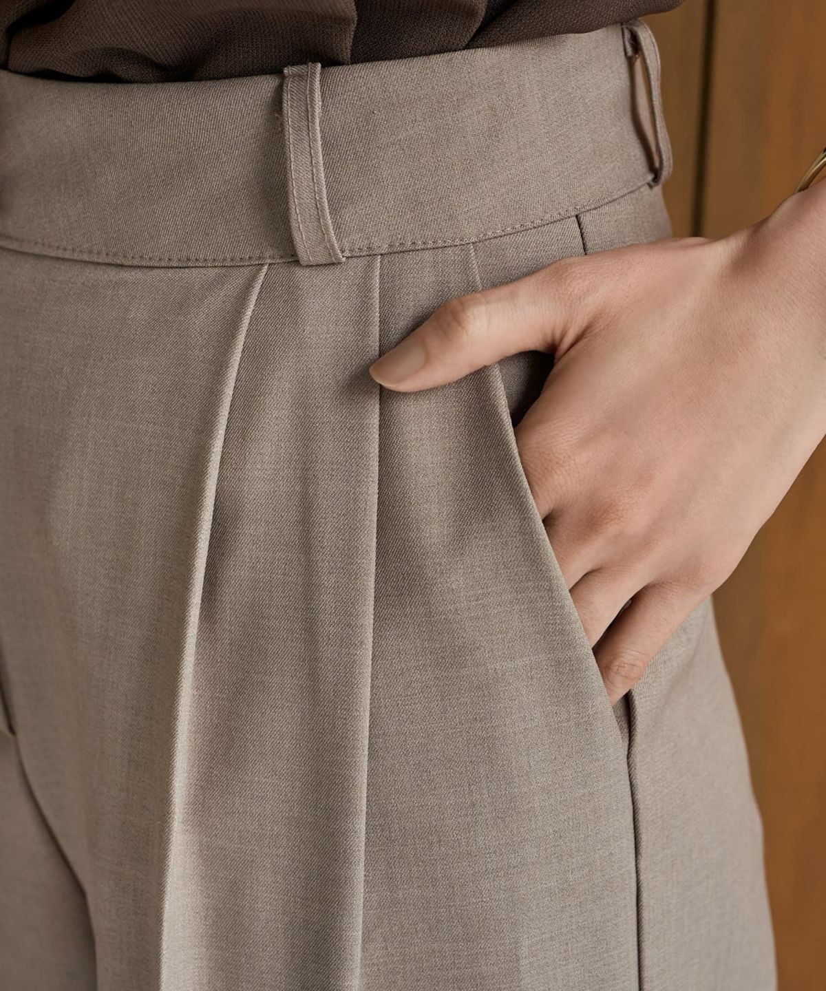 着用イメージ 166cm Sサイズ グレージュ