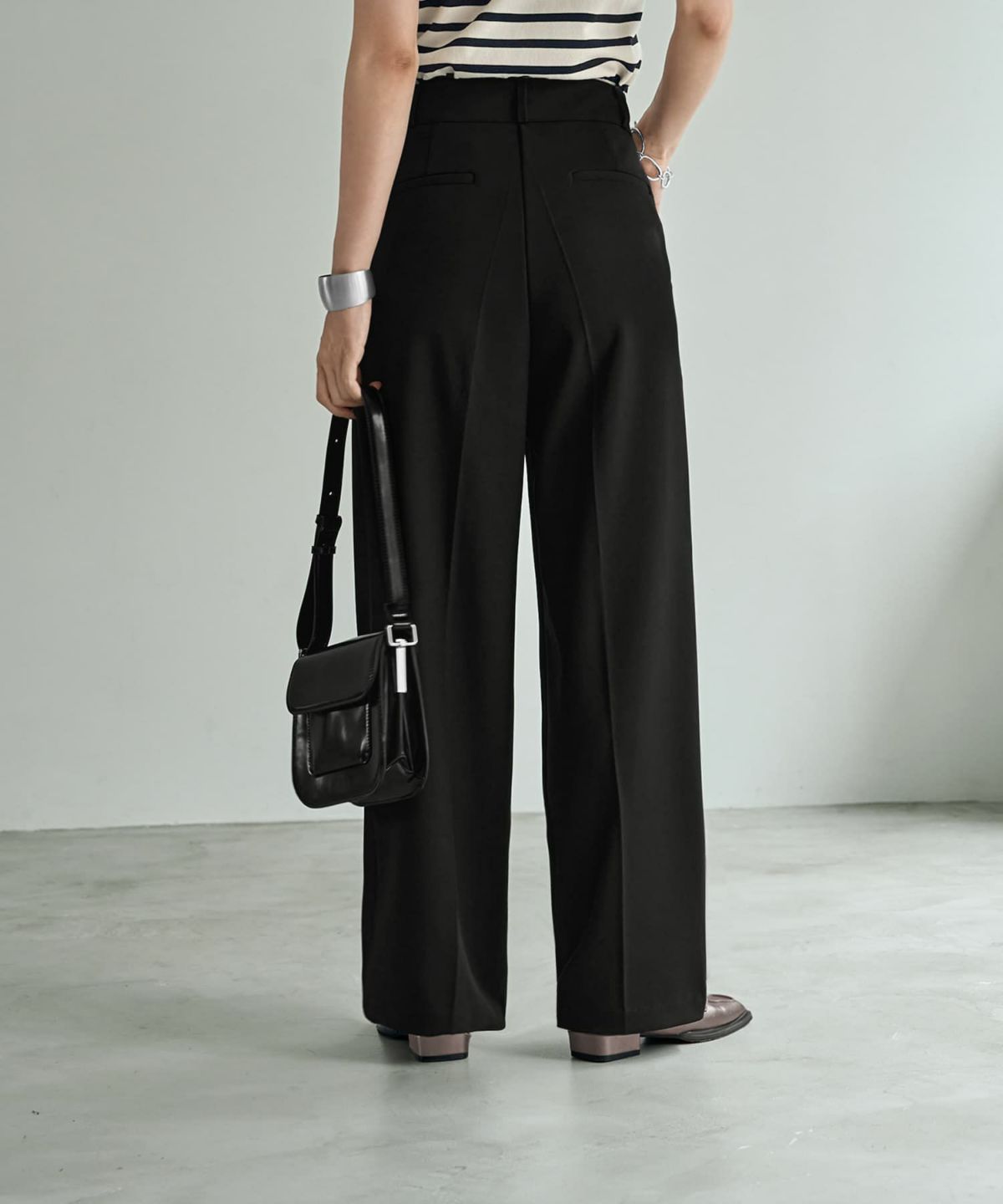 着用イメージ 166cm Sサイズ ブラック