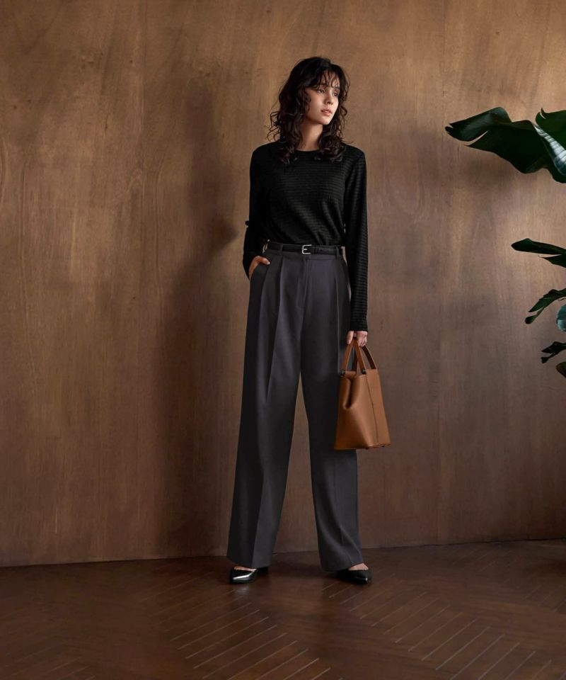 Kolor Nyタフタ スリーレイヤー 2タックテーパードパンツ　サイズ3 2Tuck Easy Tapered Pants - 2タックイージーテーパードパンツ
