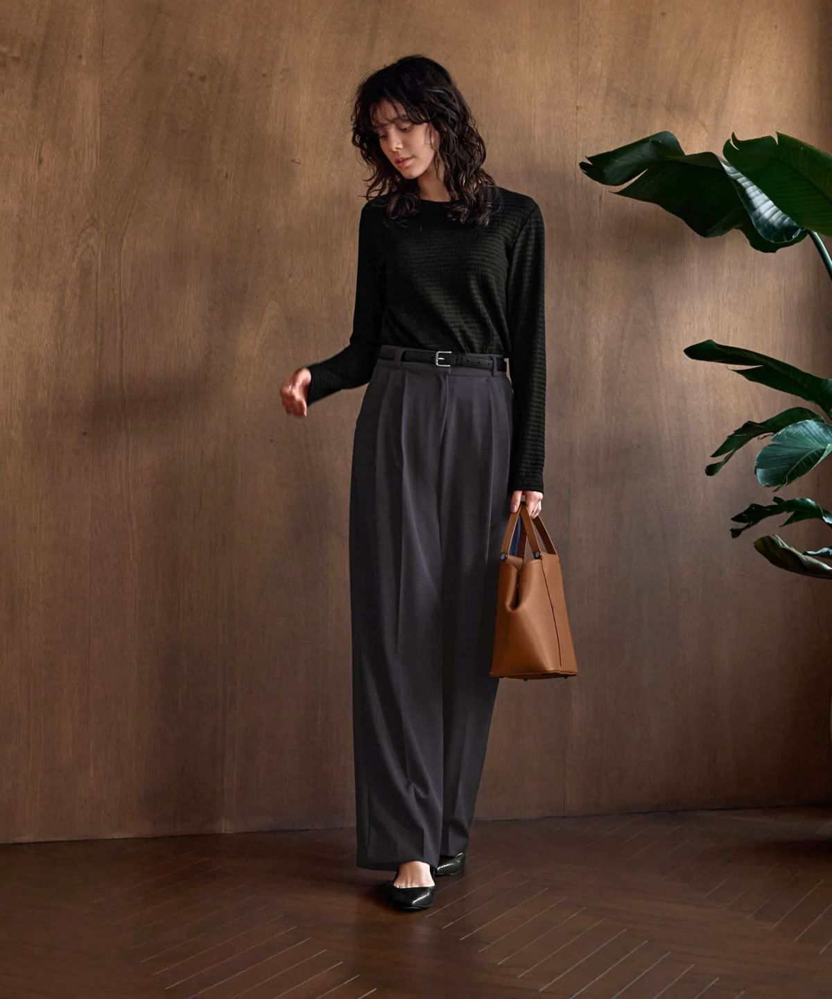 着用イメージ 167cm Sサイズ チャコール