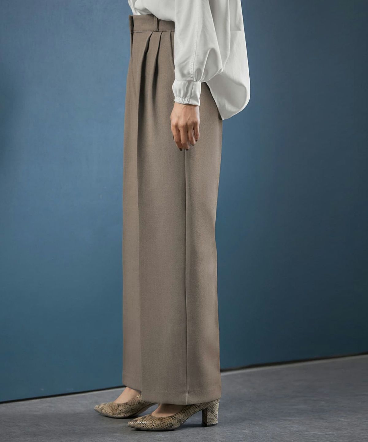 着用イメージ 168cm 着用サイズ S ニュアンスグレー