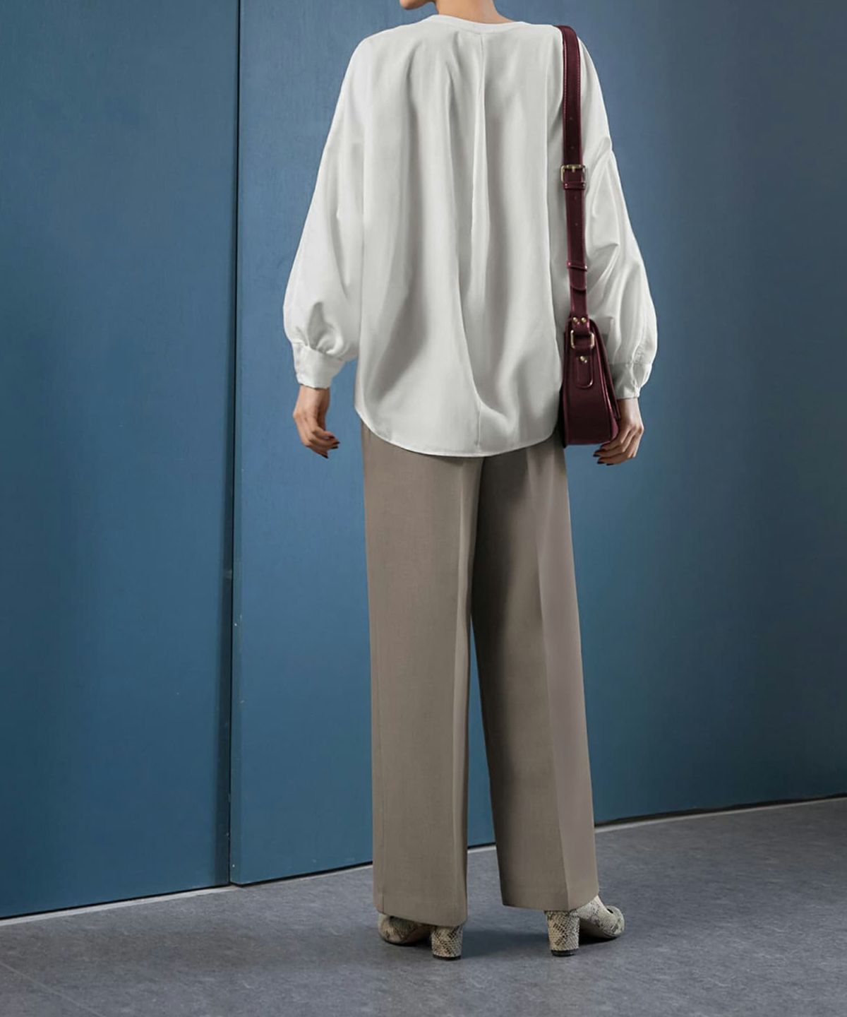 着用イメージ 168cm 着用サイズ S ニュアンスグレー