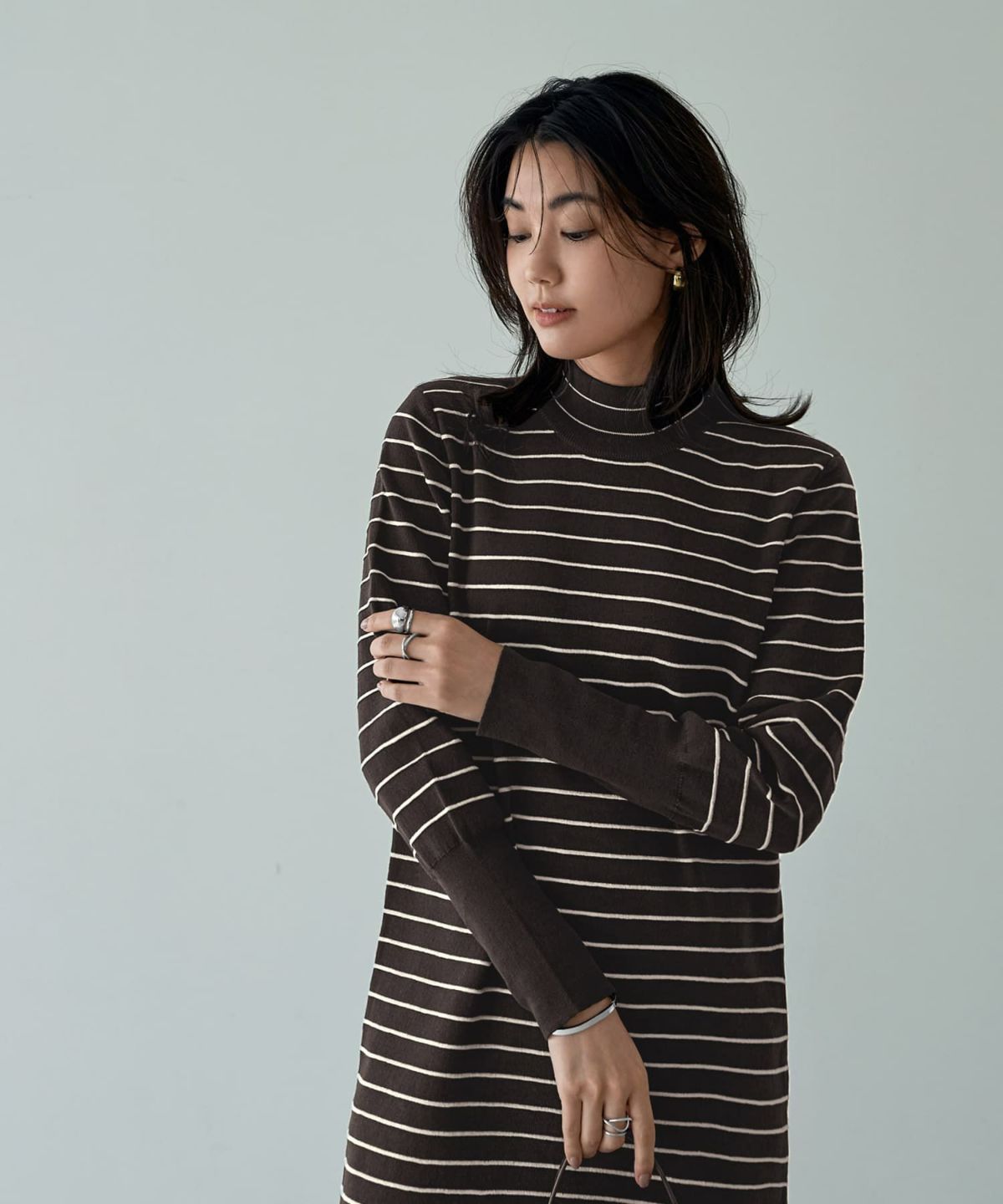 着用イメージ 166cm コーヒーミックス 02サイズ 