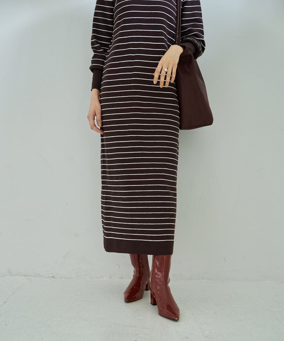 着用イメージ 167cm コーヒーミックス 02サイズ