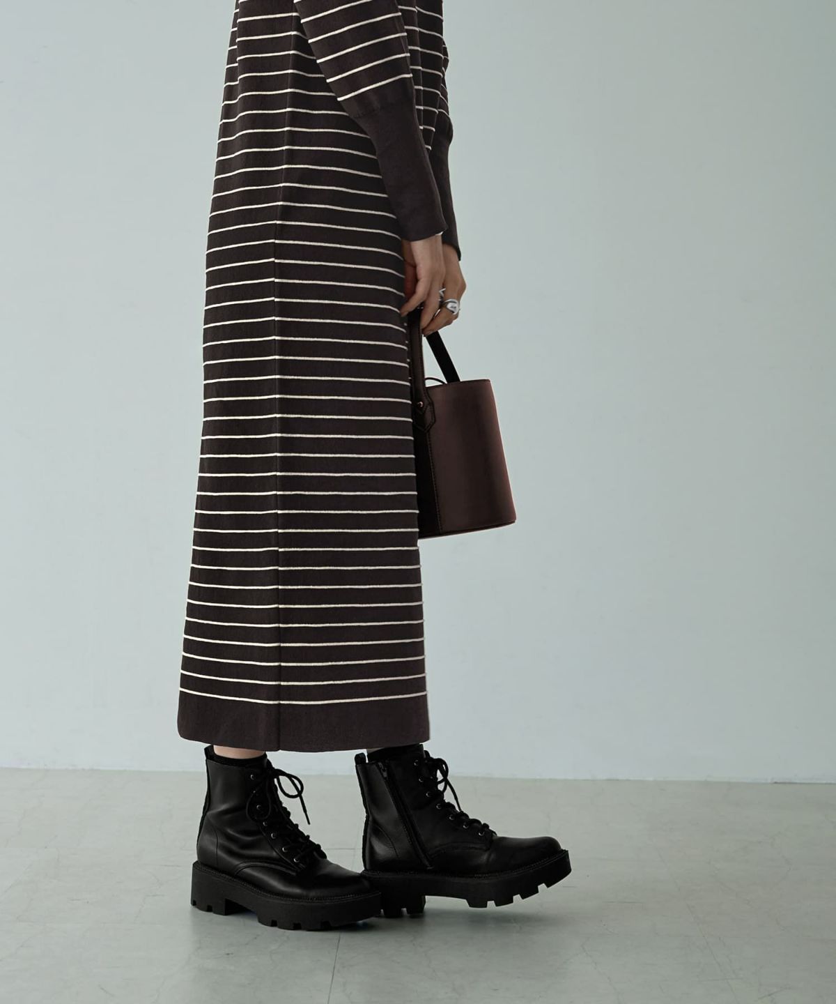 着用イメージ 166cm コーヒーミックス 02サイズ 