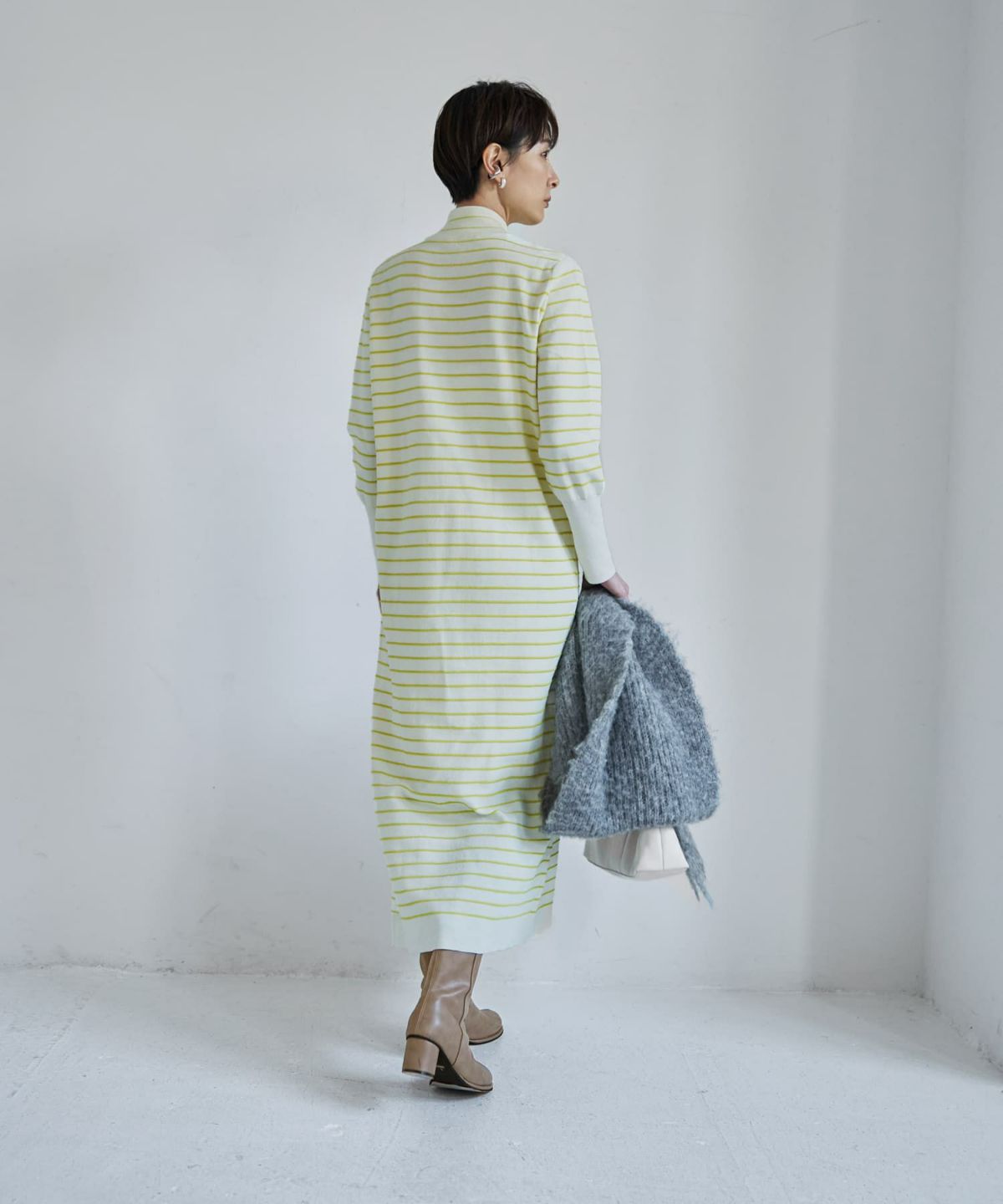 着用イメージ 166cm アイボリーミックス 02サイズ 