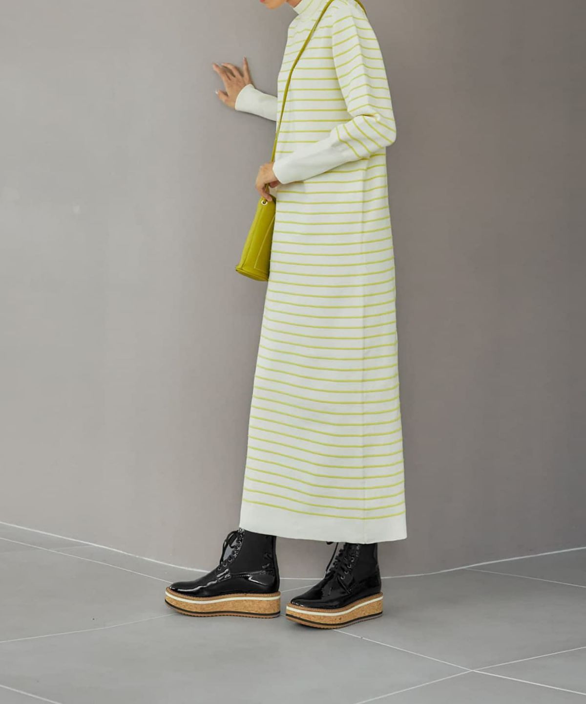 着用イメージ 166cm アイボリーミックス 02サイズ 