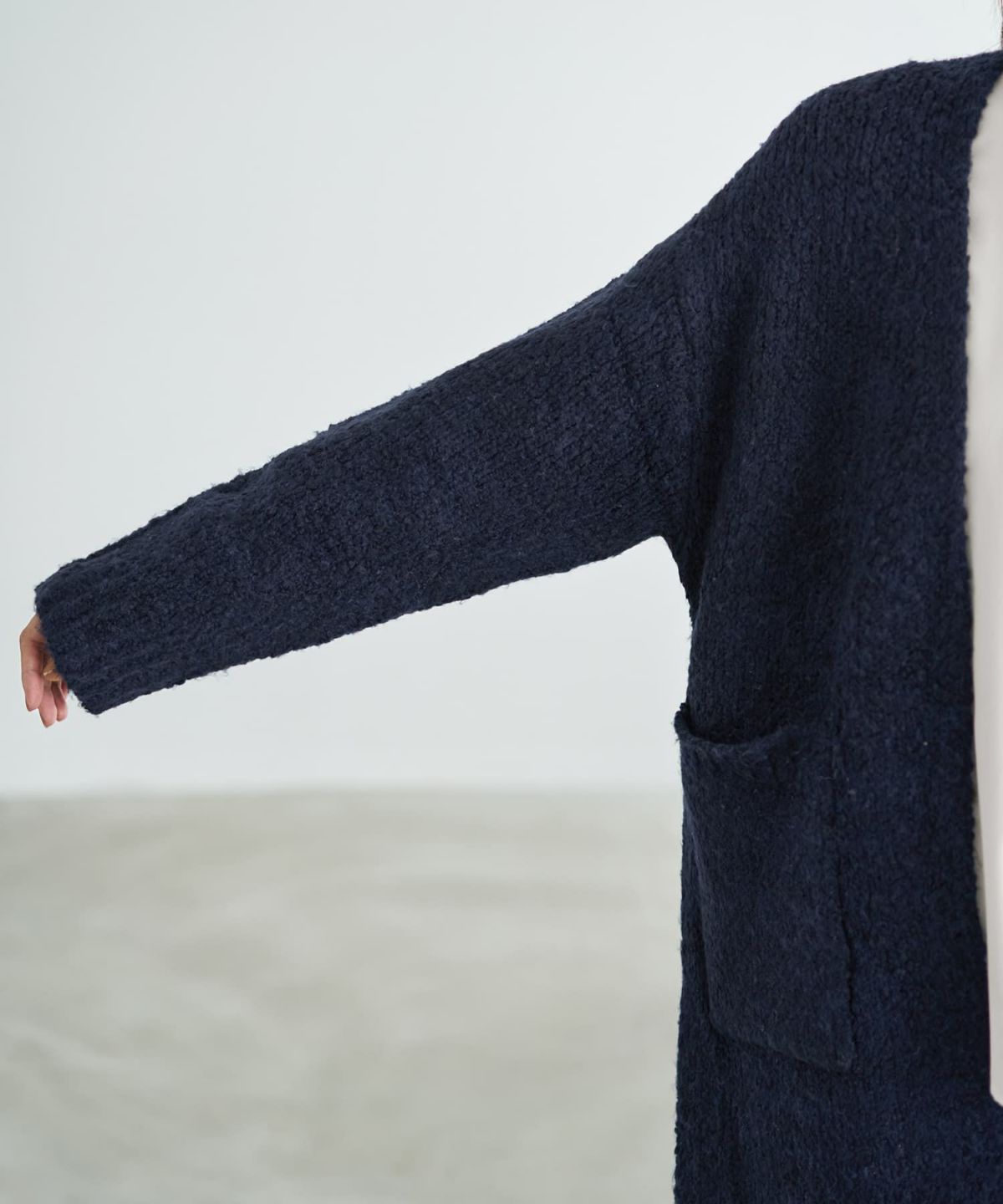 着用イメージ 166cm ネイビー