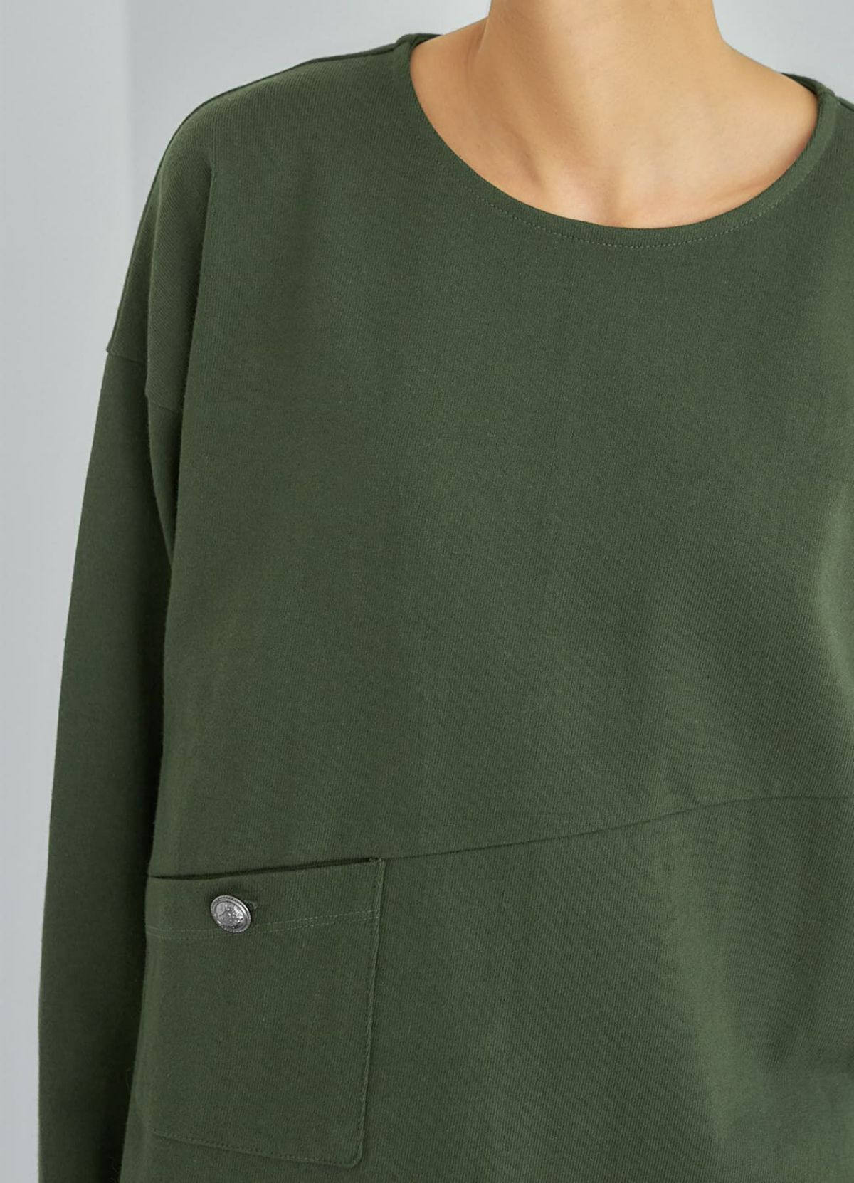 着用イメージ 165cm カーキ