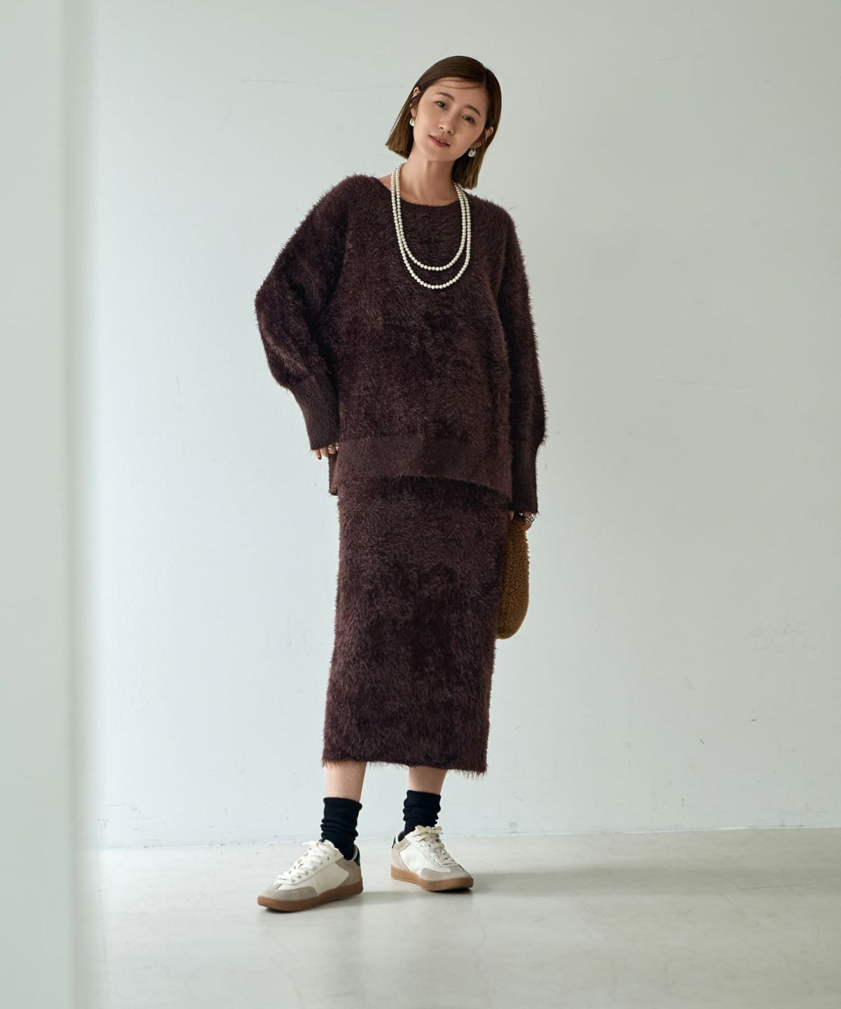 着用イメージ 166cm Sサイズ ダークブラウン