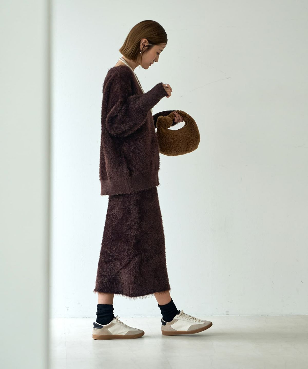 着用イメージ 166cm Sサイズ ダークブラウン