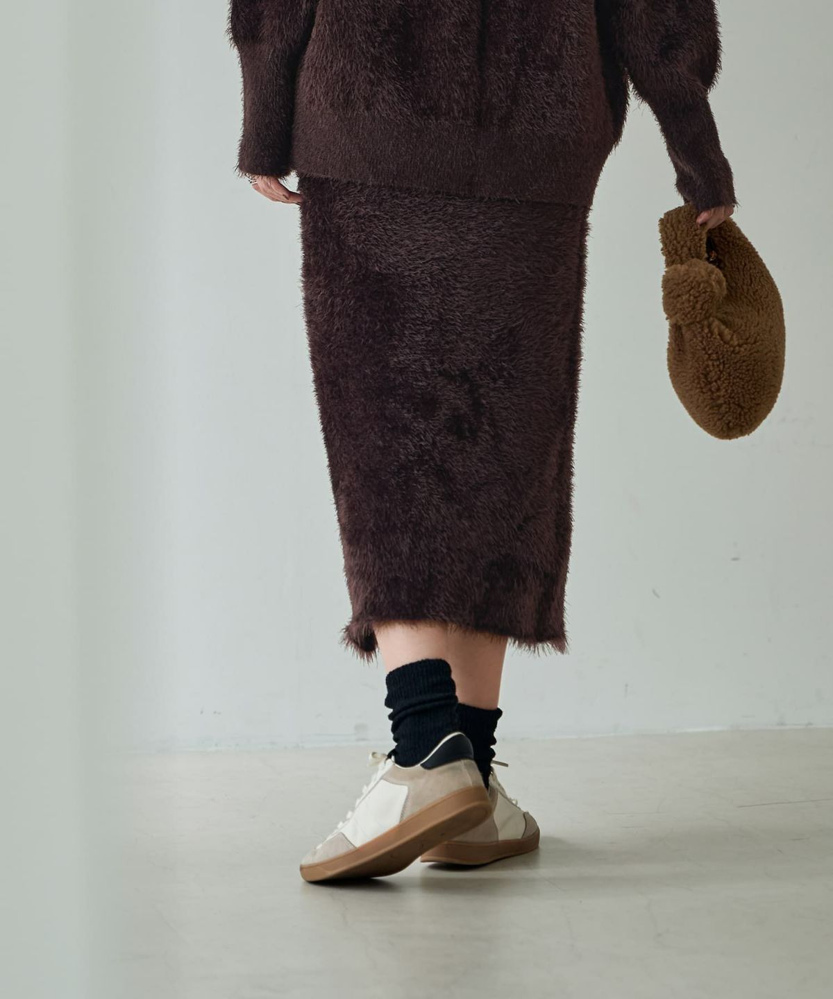 着用イメージ 166cm Sサイズ ダークブラウン