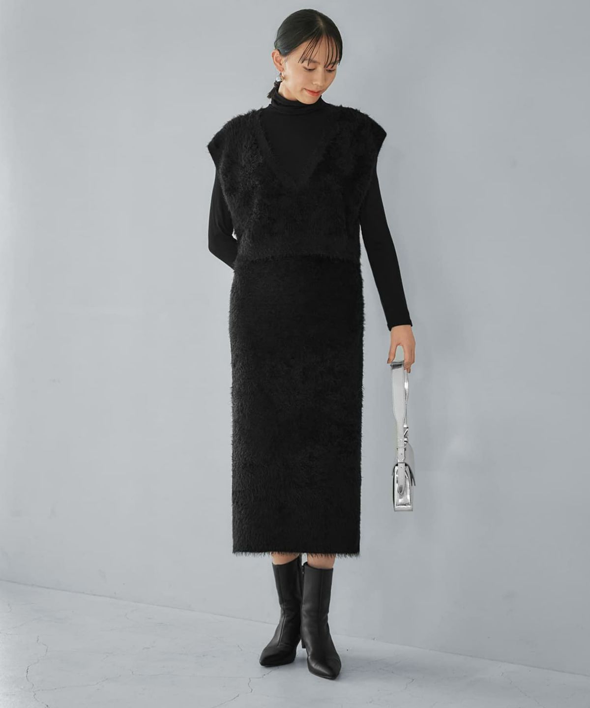 着用イメージ 168cm Sサイズ ブラック