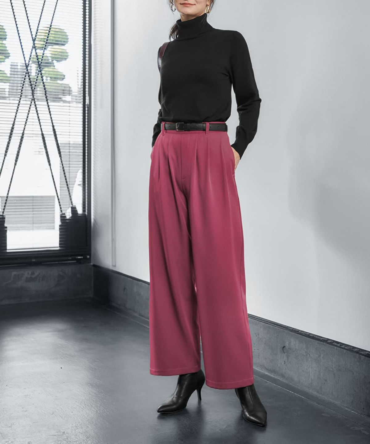 着用イメージ 165cm ブラック