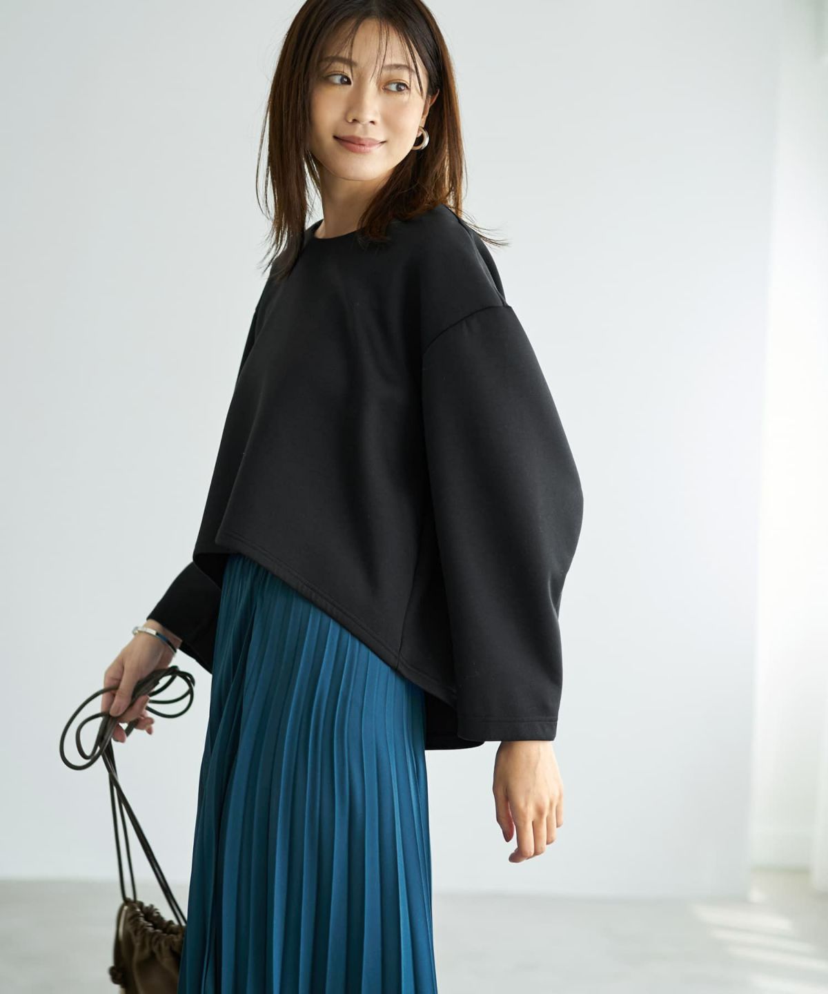 着用イメージ 166cm ブラック