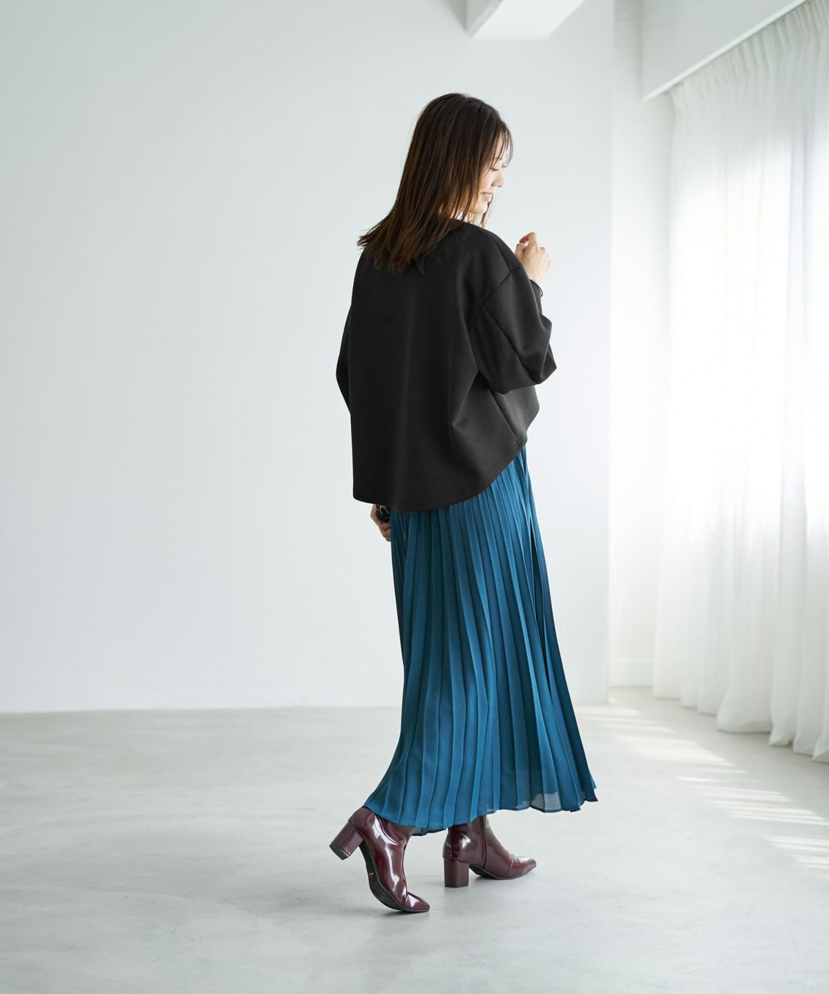 着用イメージ 166cm ブラック