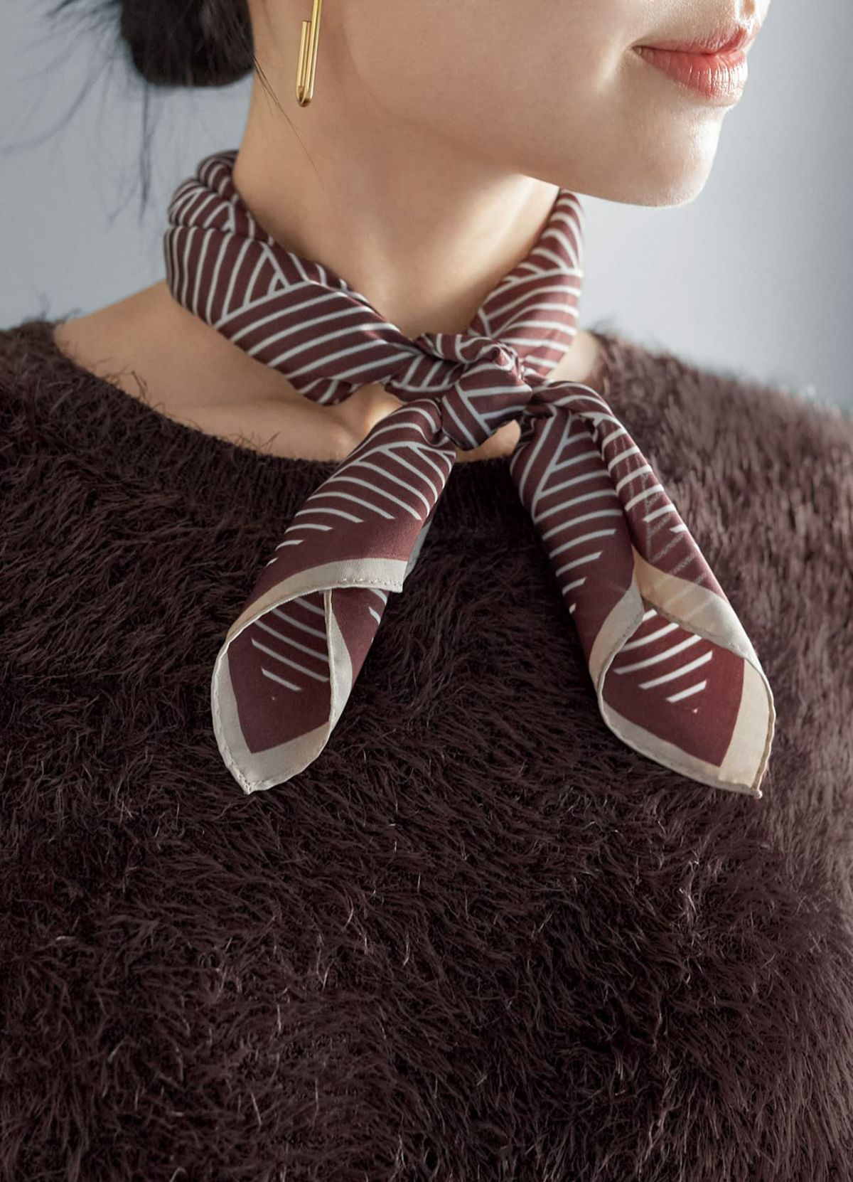 着用イメージ 168cm ブラウン