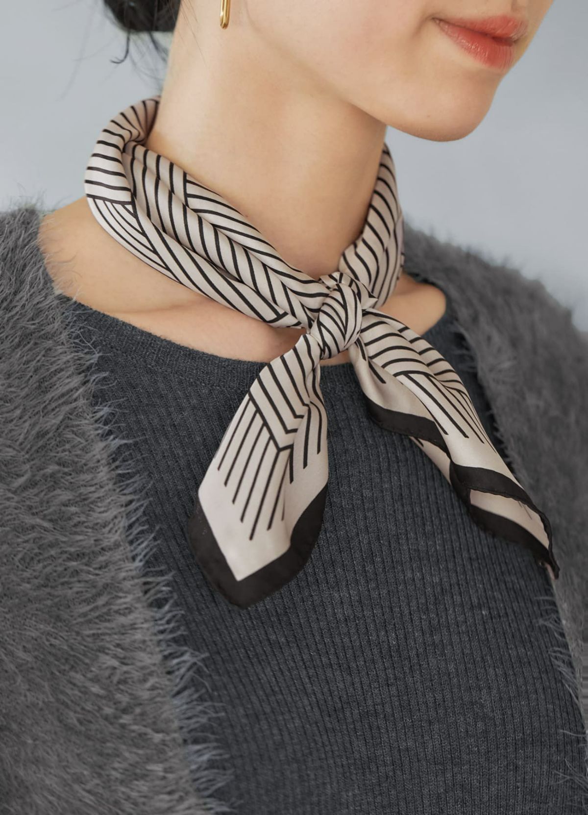 着用イメージ 168cm ベージュ