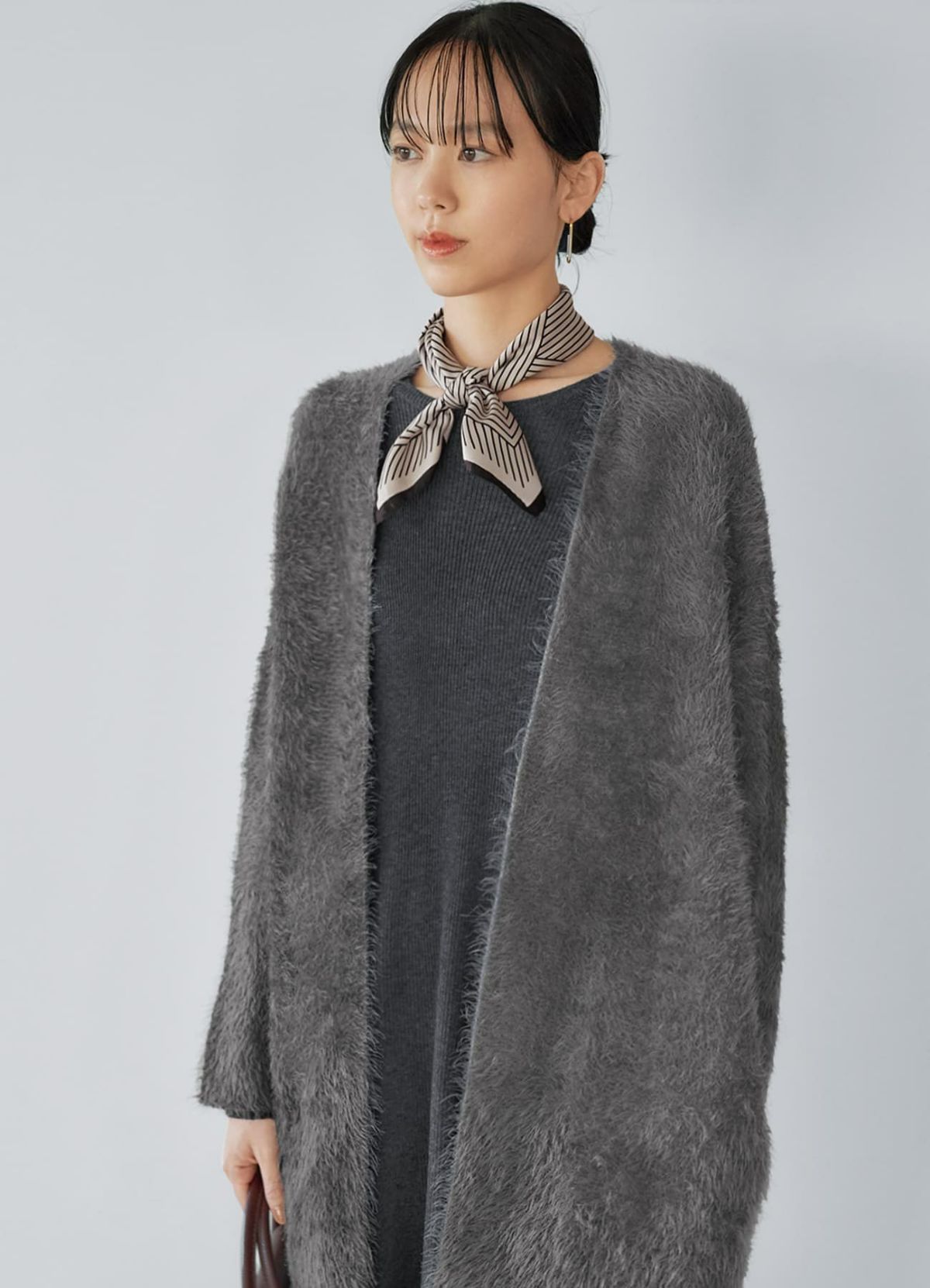 着用イメージ 168cm ベージュ