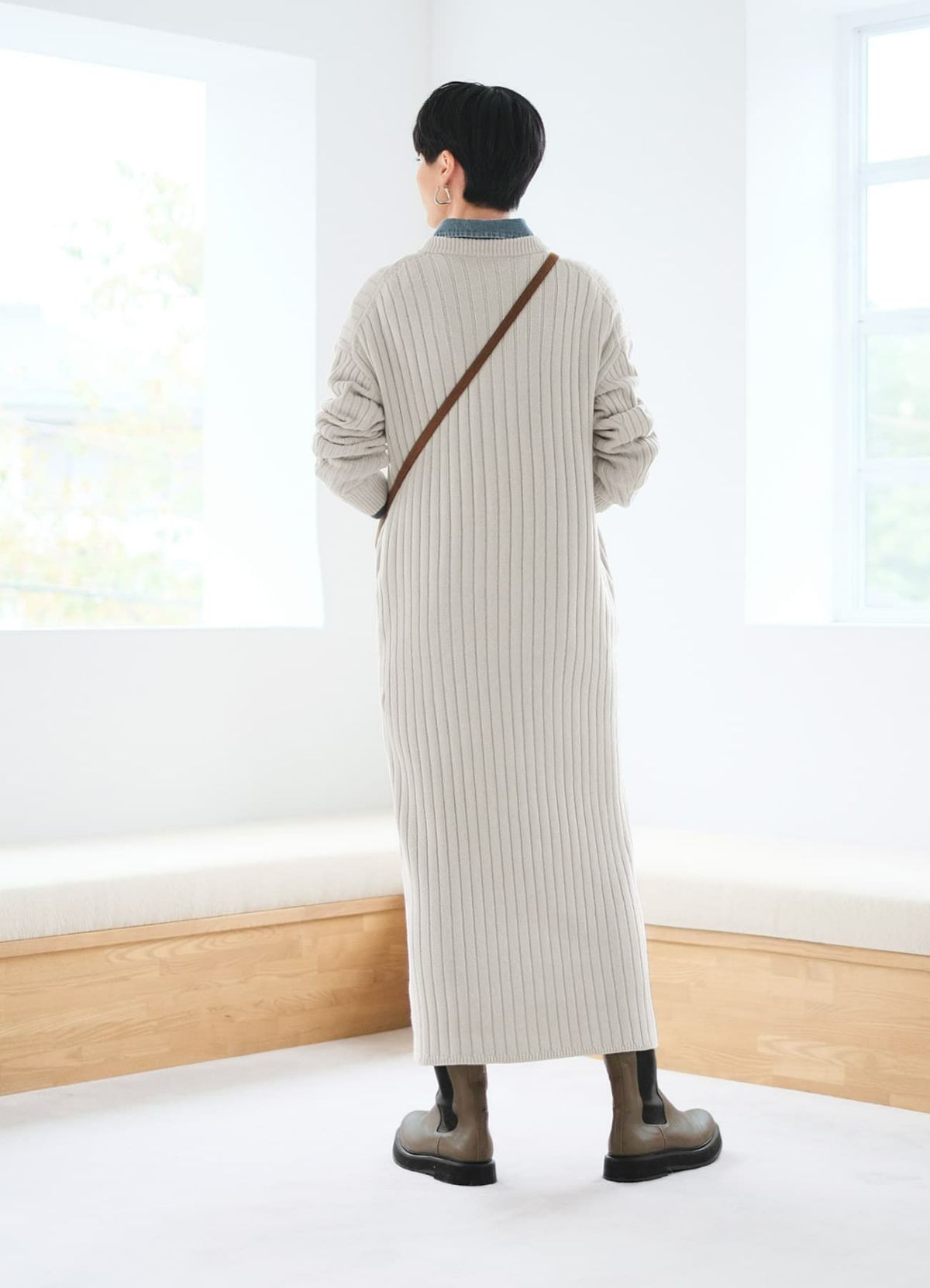 着用イメージ 165cm 着用サイズ 02 ブライトグレー