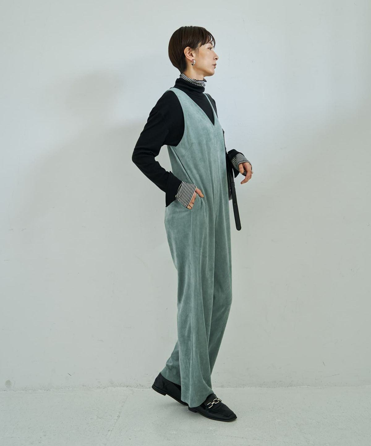 着用イメージ 168cm グレイッシュブラウン 02サイズ