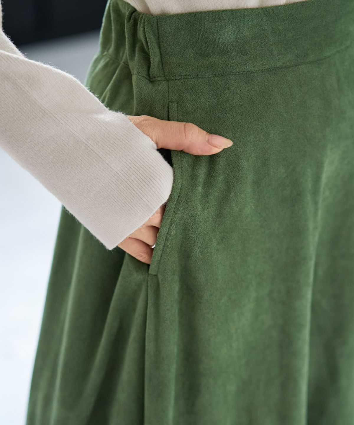 着用イメージ 166cm グリーンティー 02サイズ