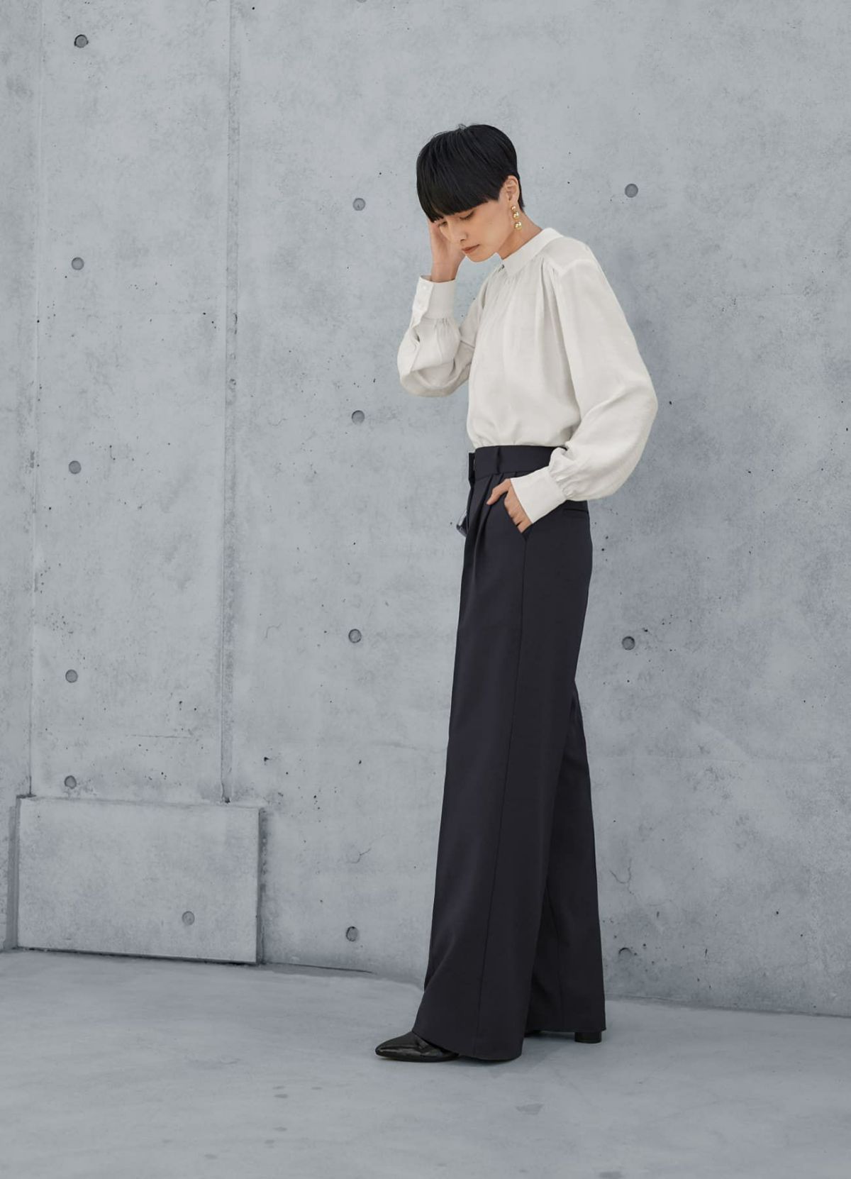 着用イメージ 165cm ホワイト