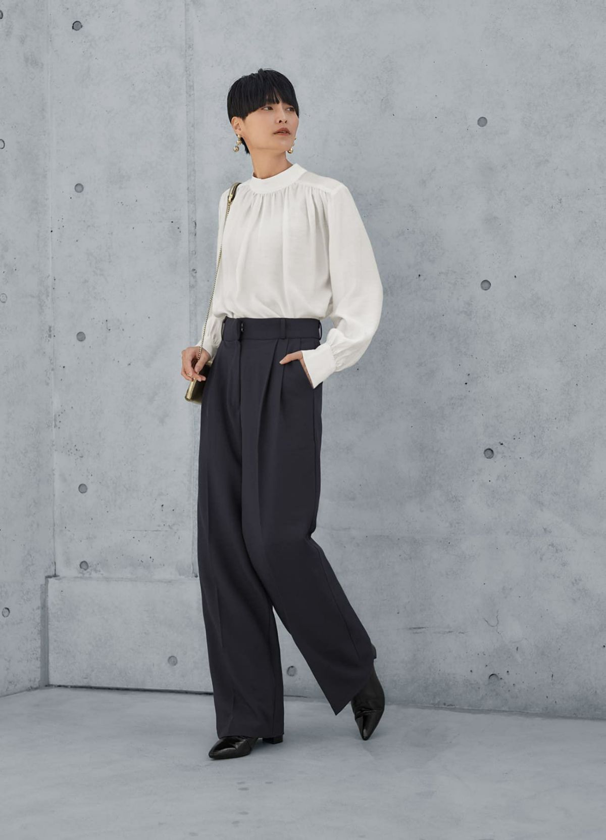 着用イメージ 165cm ホワイト