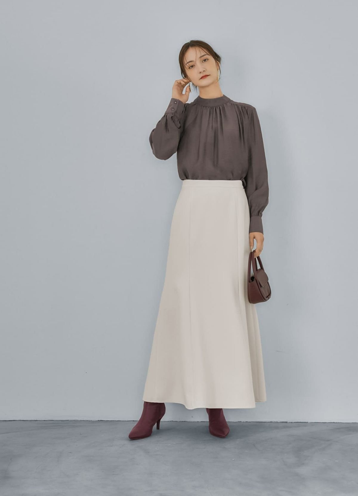 着用イメージ 165cm ブラウン