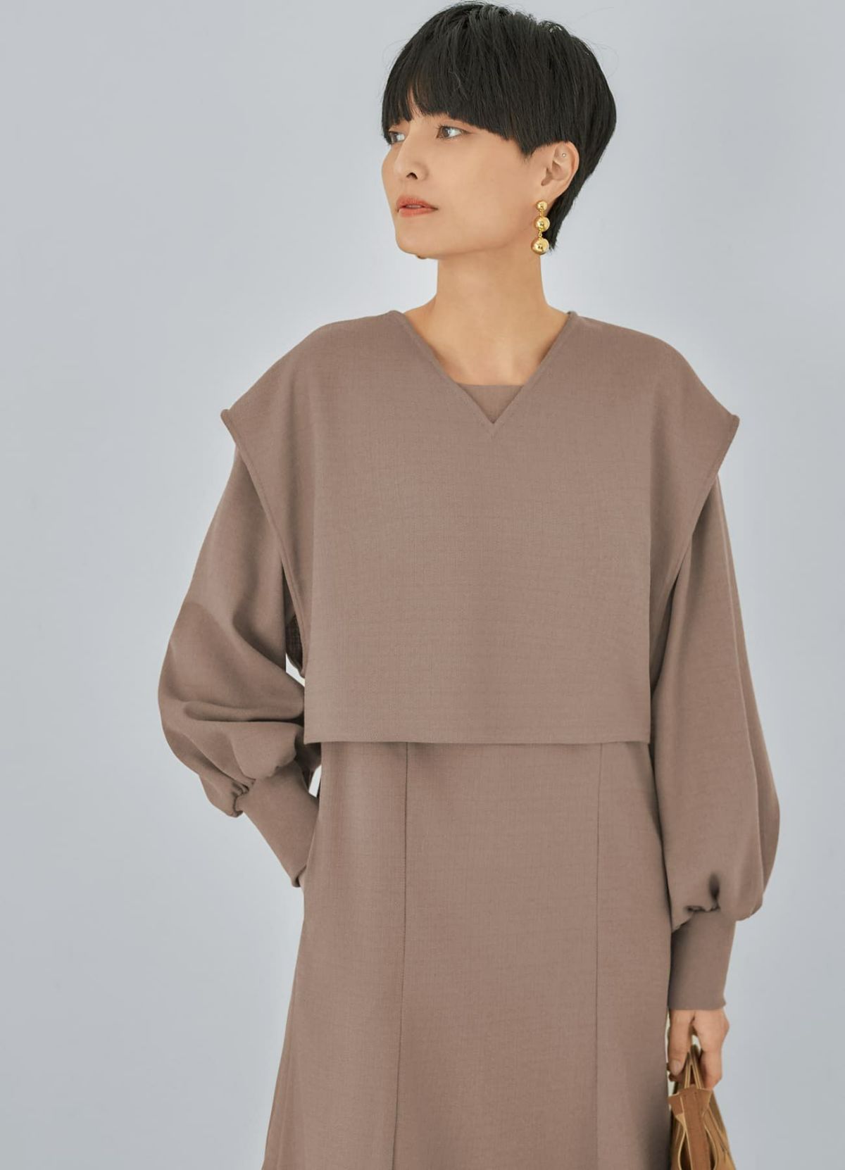 着用イメージ 165cm 着用サイズ 02 ライトブラウン