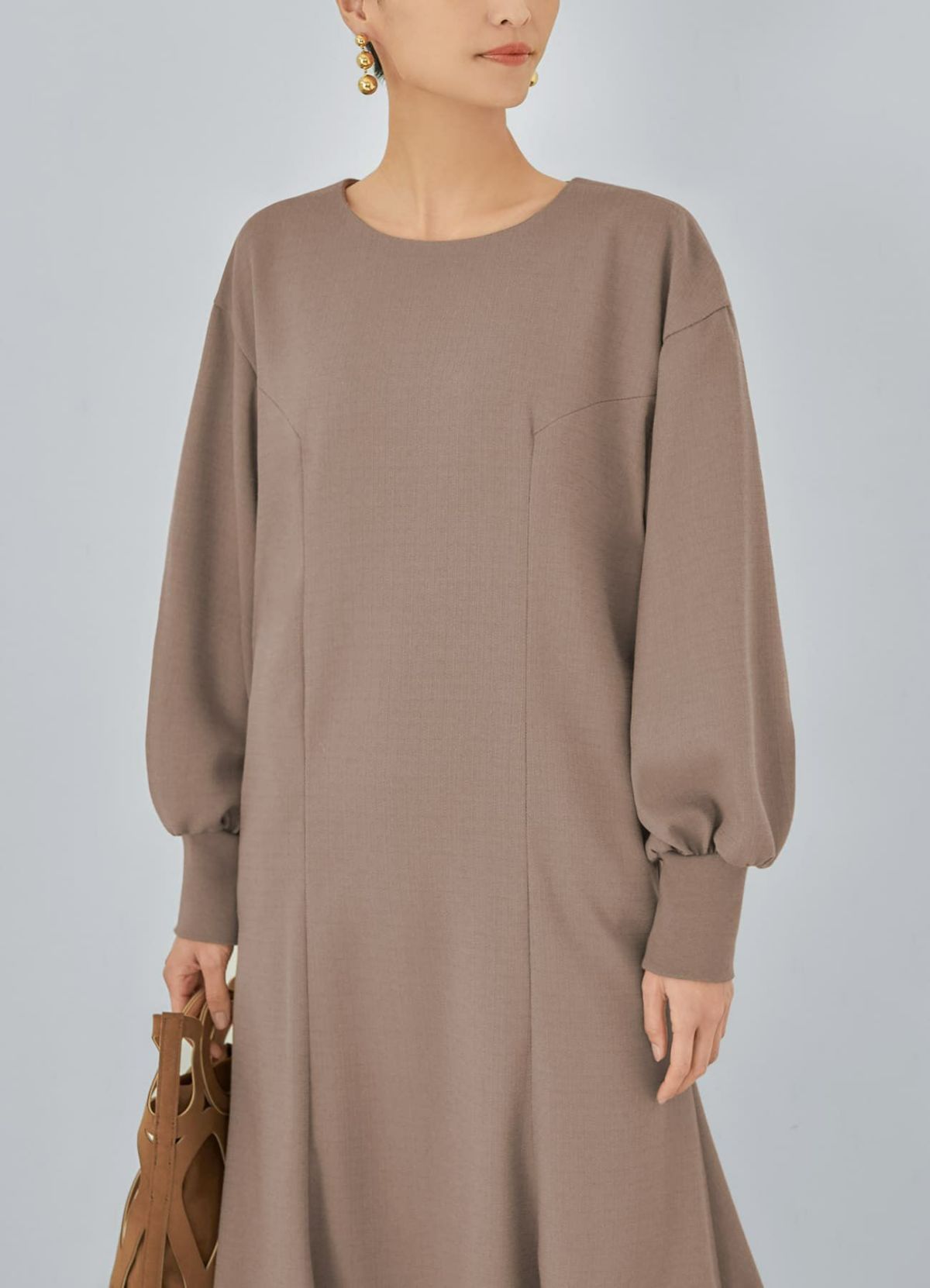 着用イメージ 165cm 着用サイズ 02 ライトブラウン