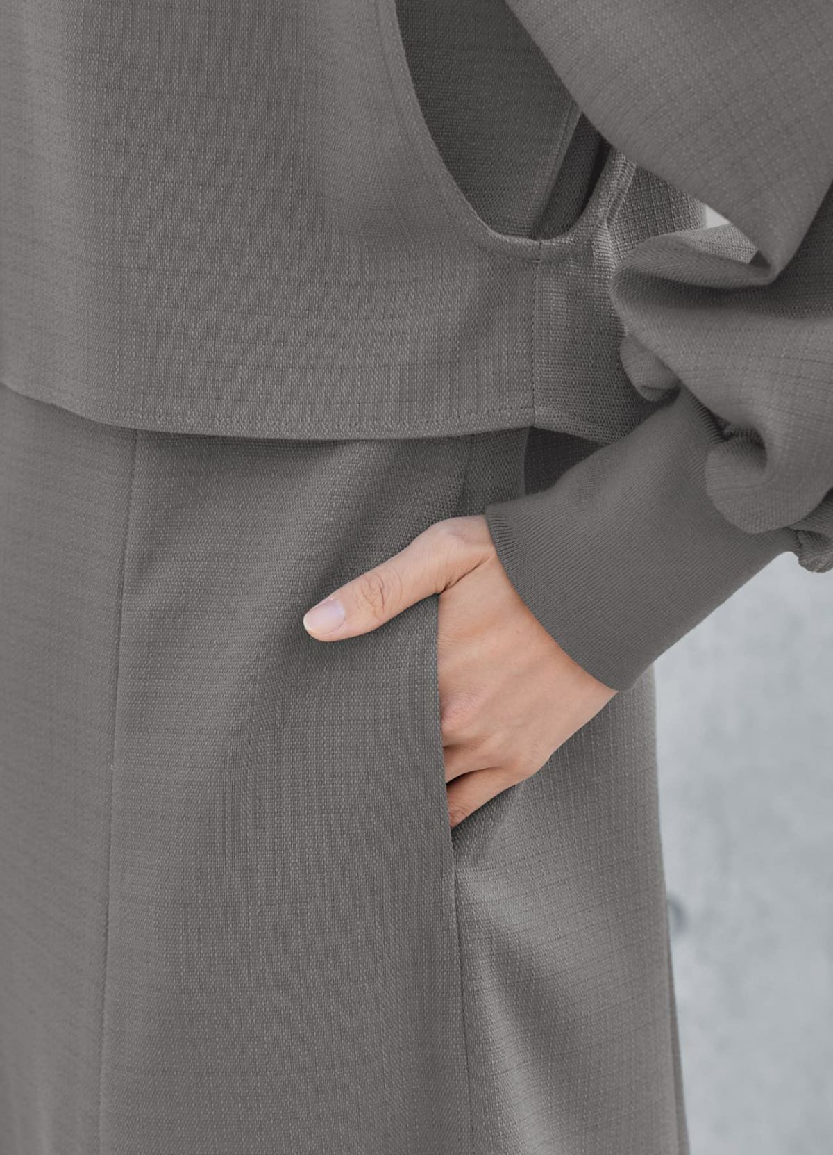 着用イメージ 165cm 着用サイズ 02 グレー