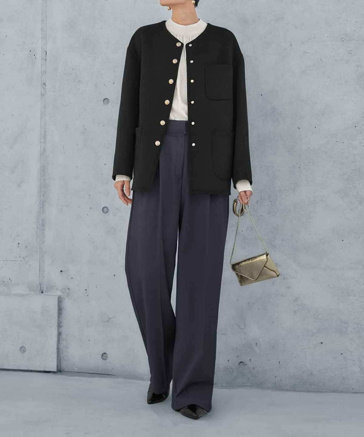 着用イメージ 165cm ブラック Mサイズ