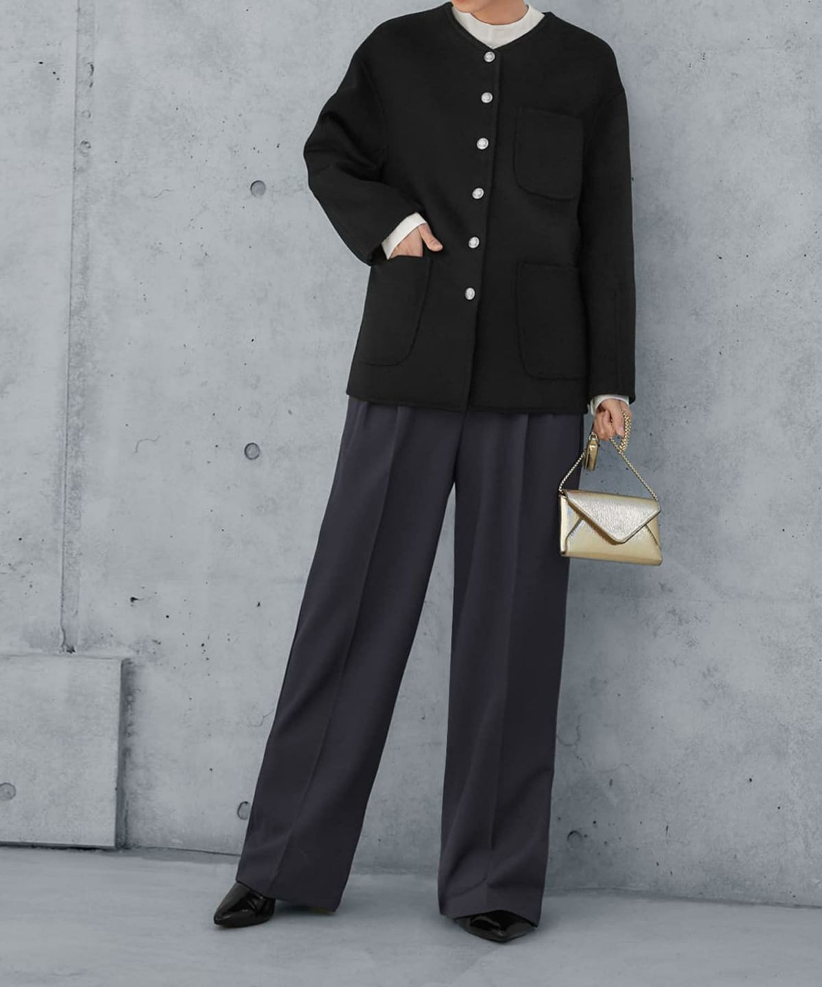 着用イメージ 165cm ブラック Mサイズ