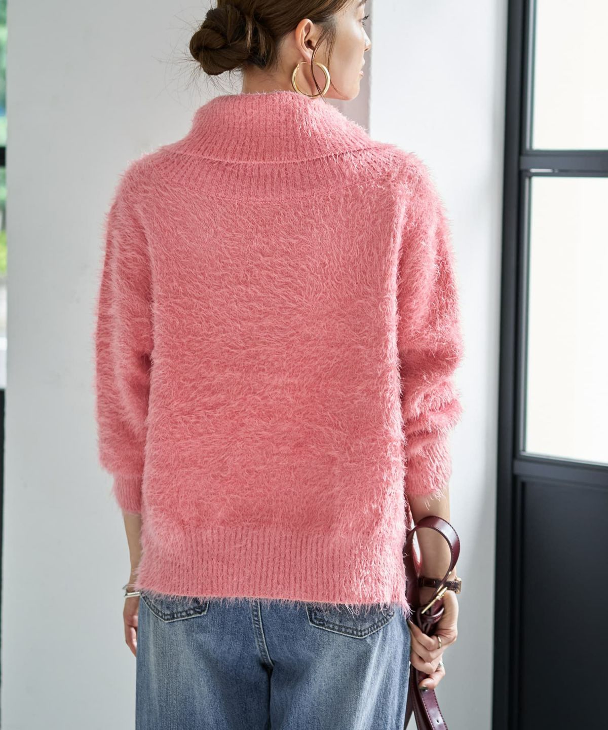 着用イメージ 166cm ピンク