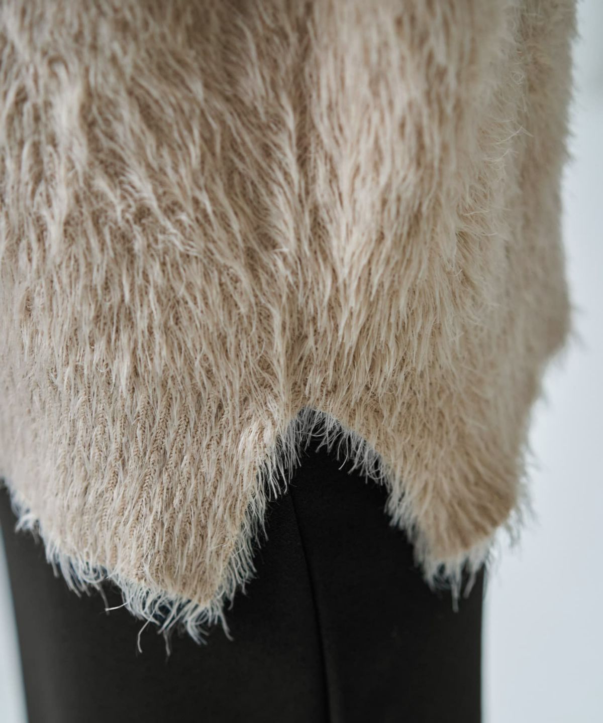 着用イメージ 166cm ベージュ