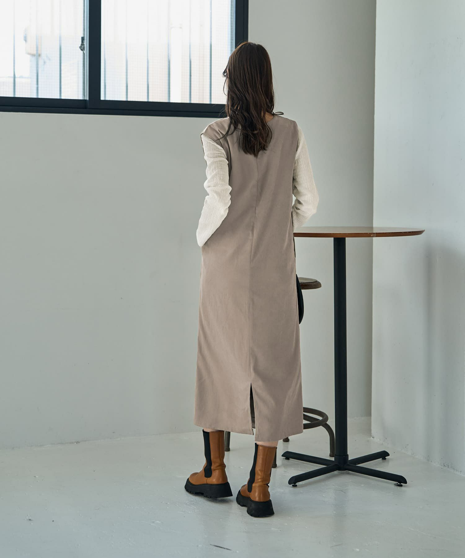着用イメージ 168cm 着用サイズ 02 グレージュ