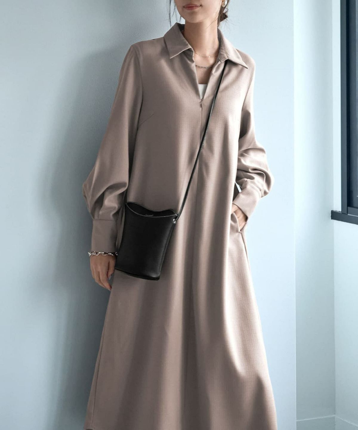 着用イメージ 168cm サンドベージュ 02サイズ